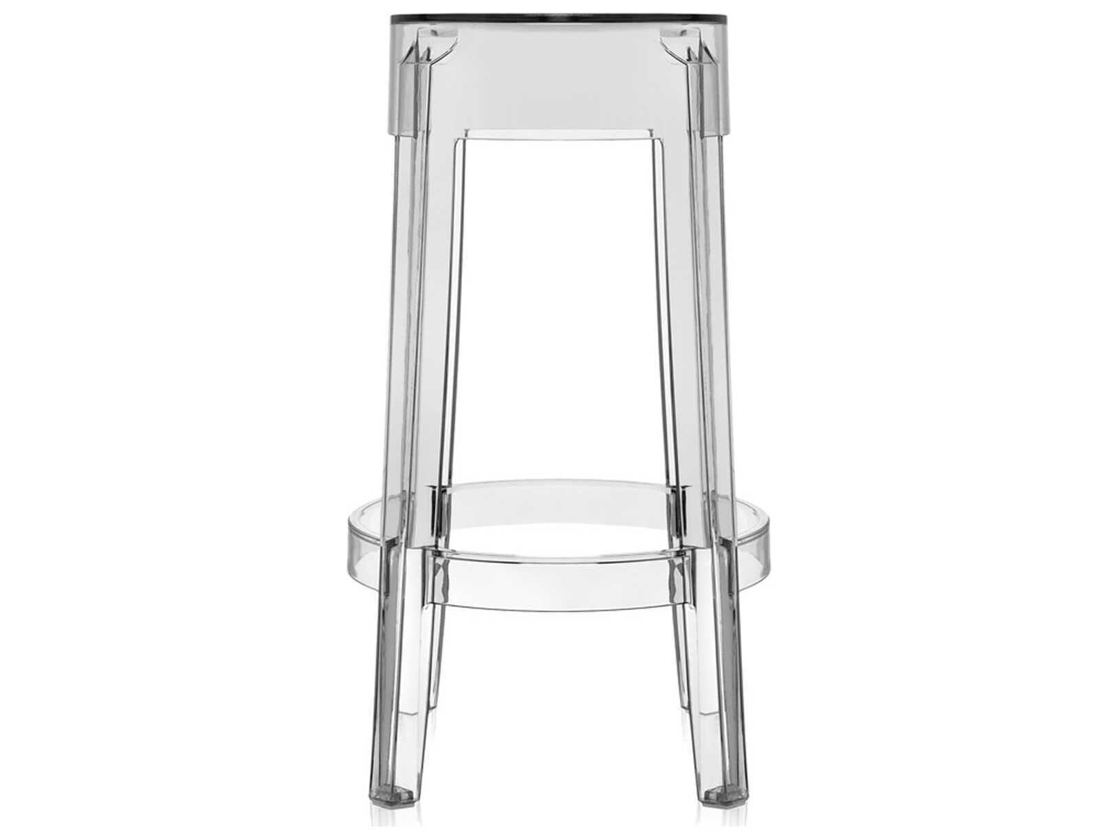 Kartell Charles Ghost Crystal Counter Stool  (Sold in 2)