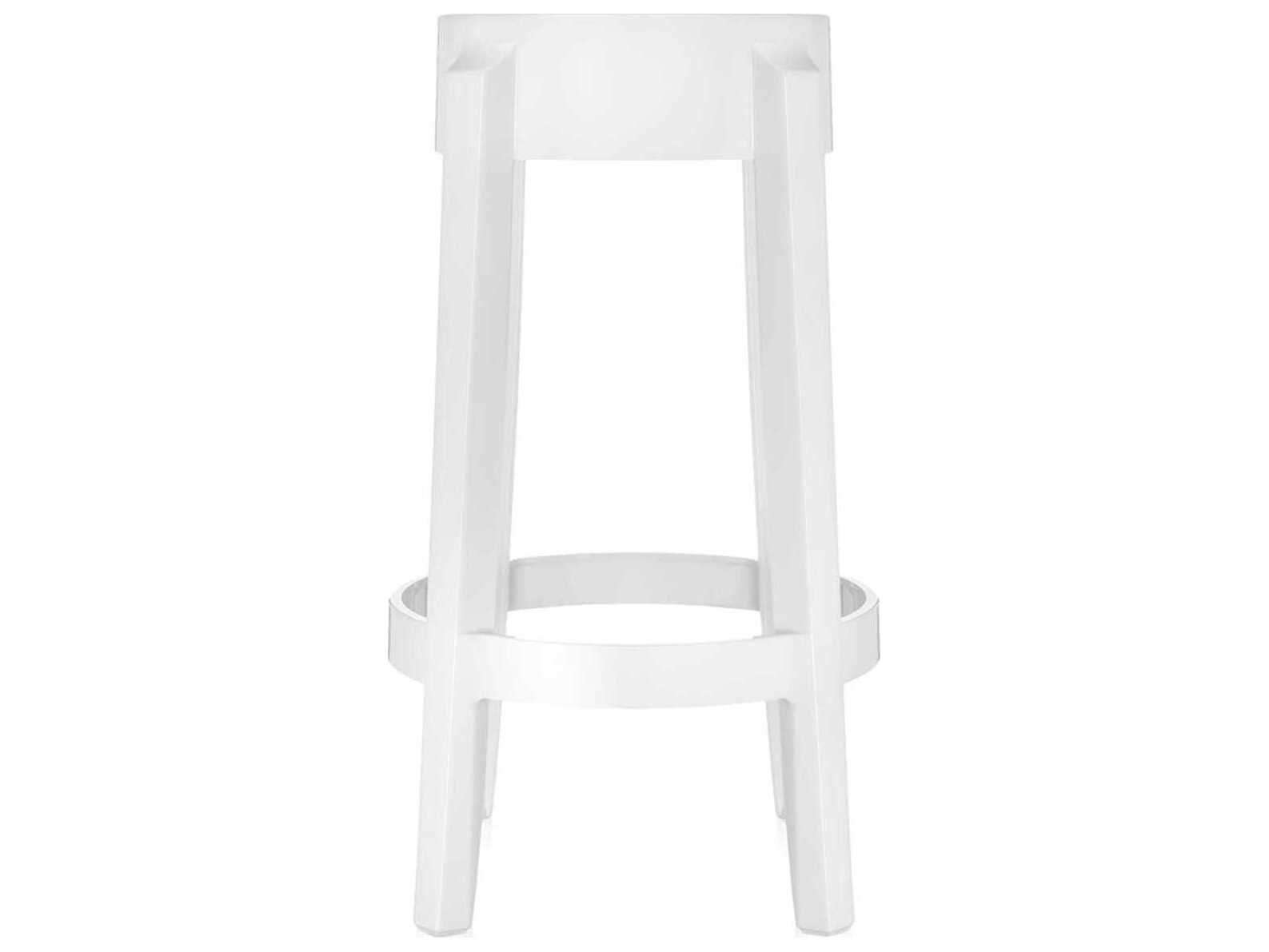 Kartell Charles Ghost White Counter Stool  (Sold in 2)