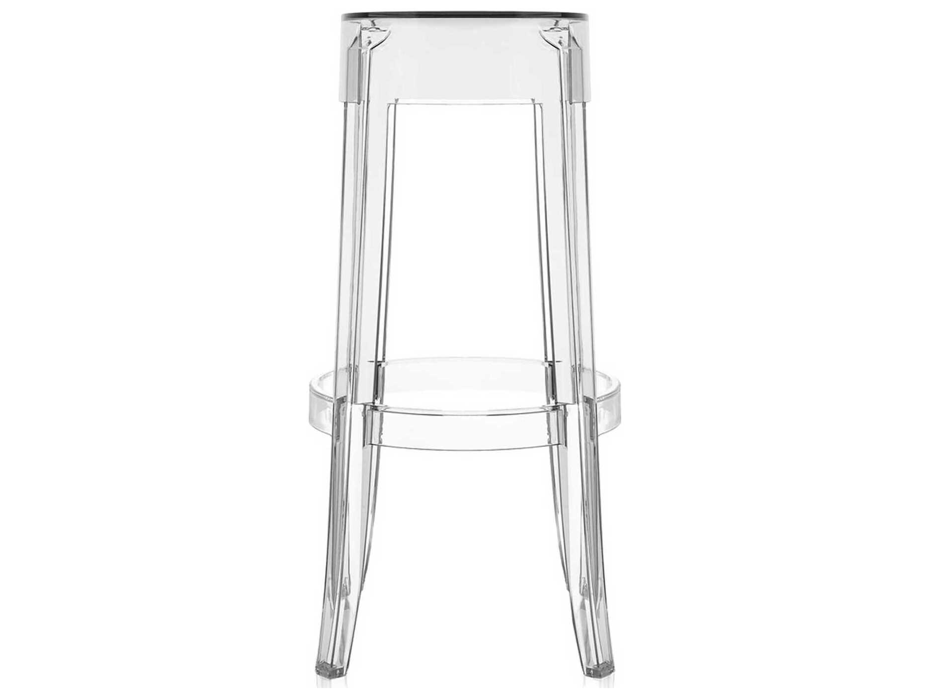 Kartell Charles Ghost Crystal Bar Stool  (Sold in 2)