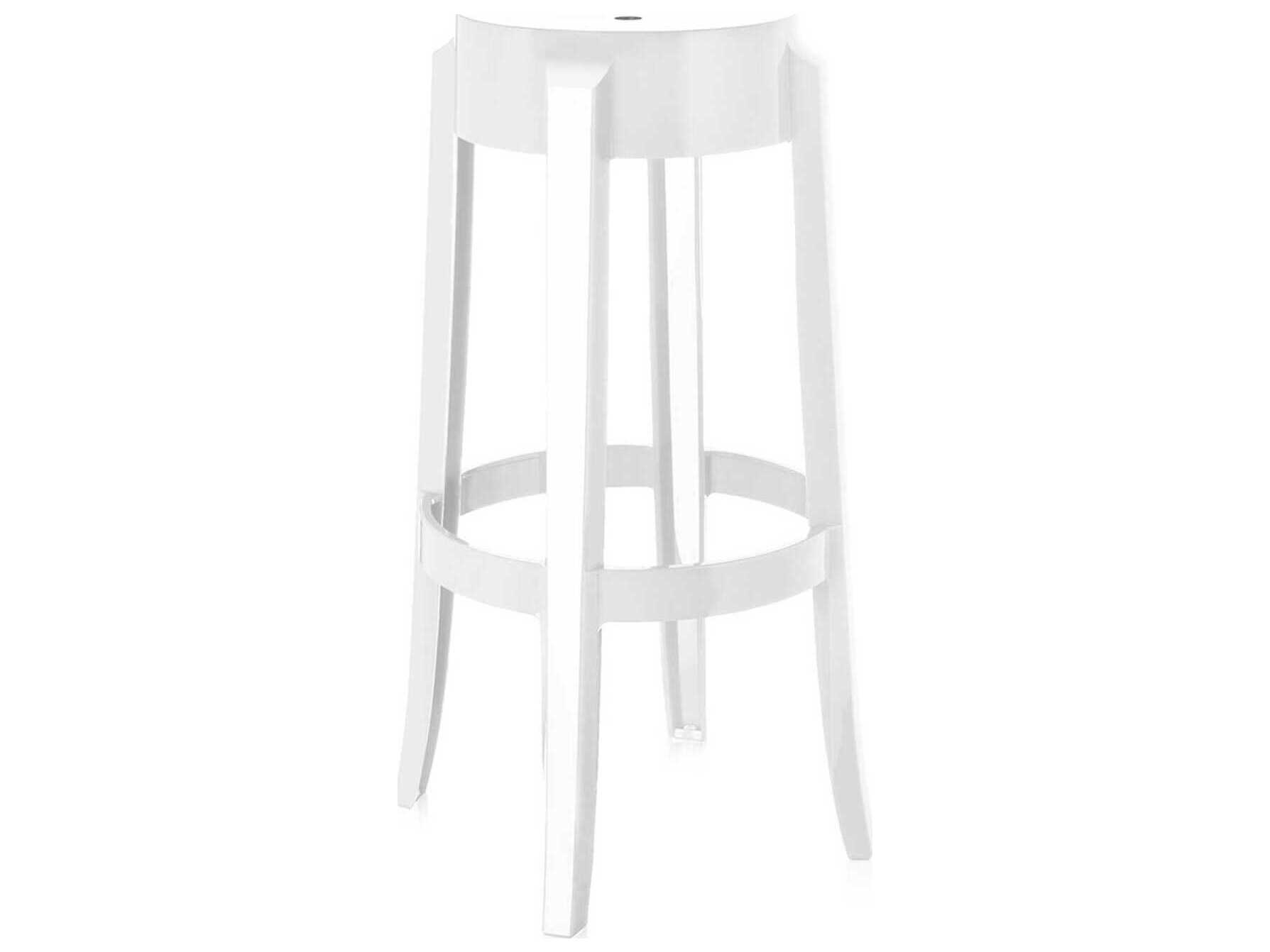 Kartell Charles Ghost White Bar Stool  (Sold in 2)