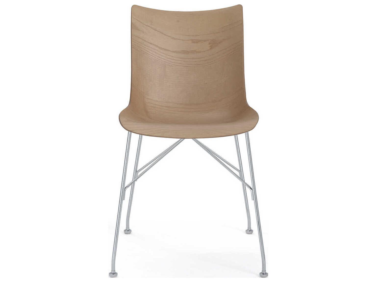 Kartell P-wood Brown Wood Computer Office Chair