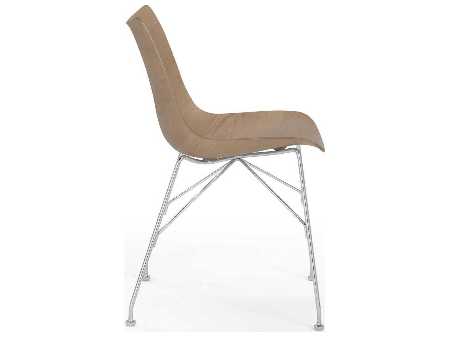 Kartell P-wood Brown Wood Computer Office Chair