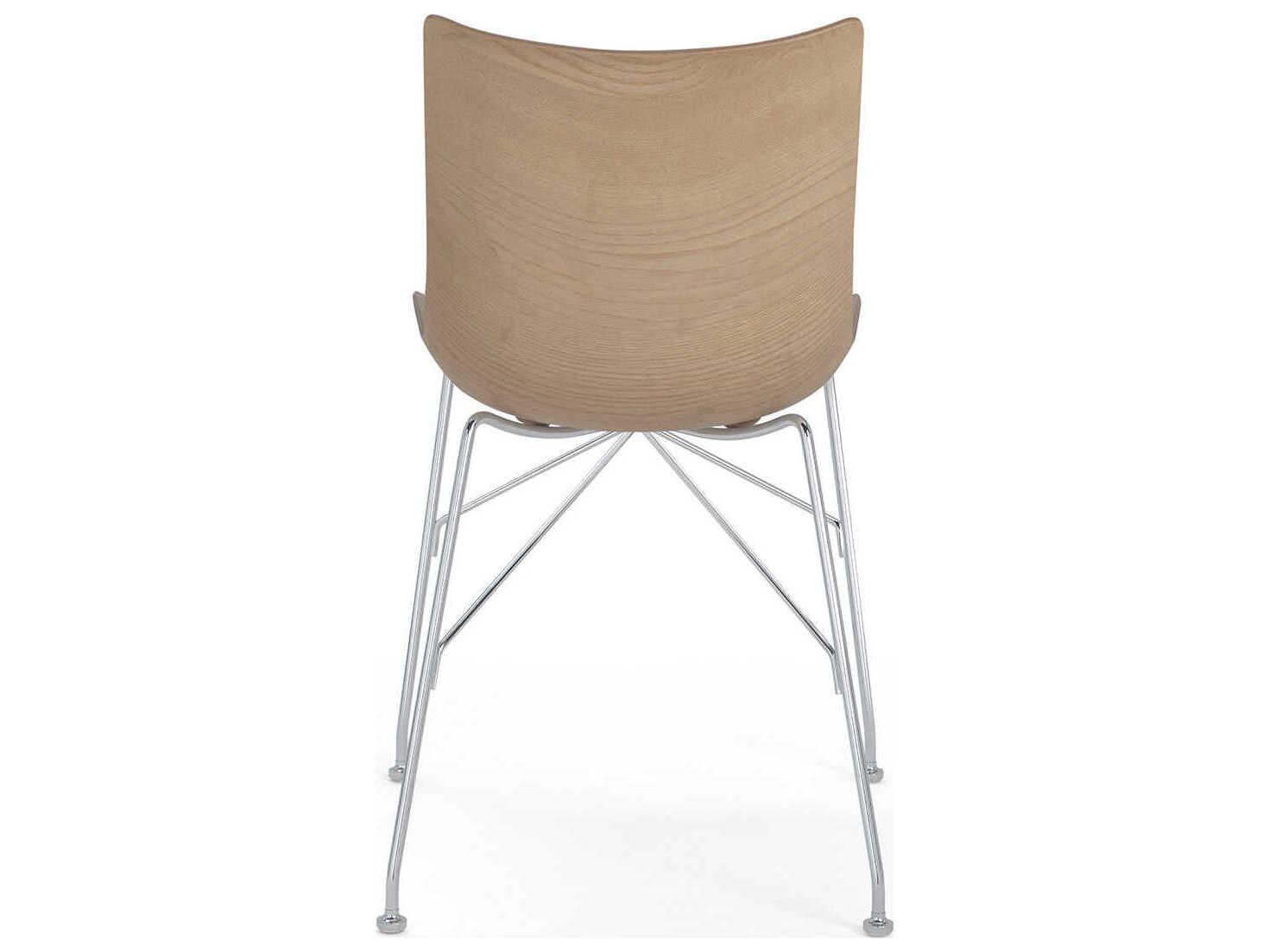 Kartell P-wood Brown Wood Computer Office Chair