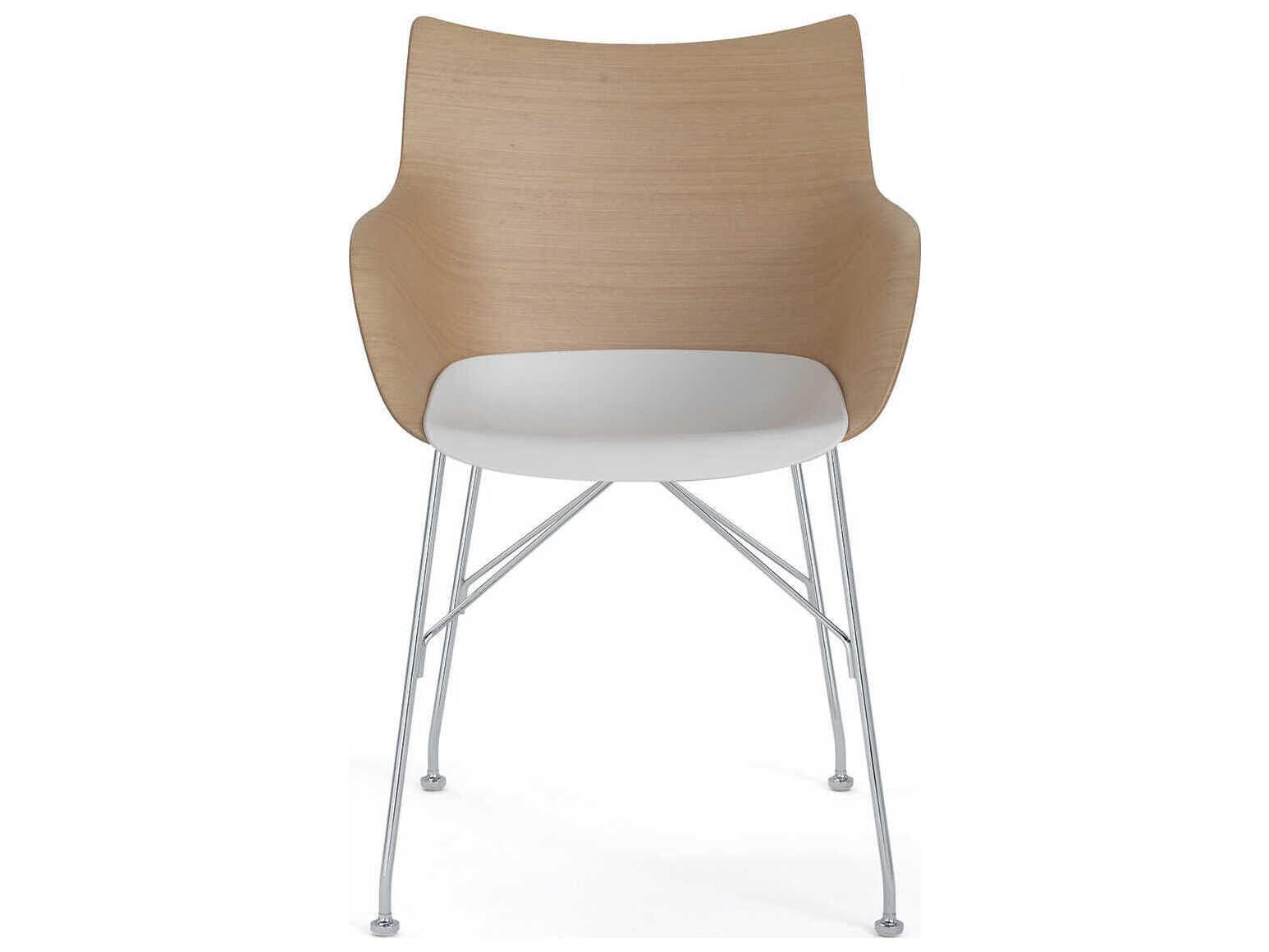Kartell Q-wood Brown Wood Computer Office Chair