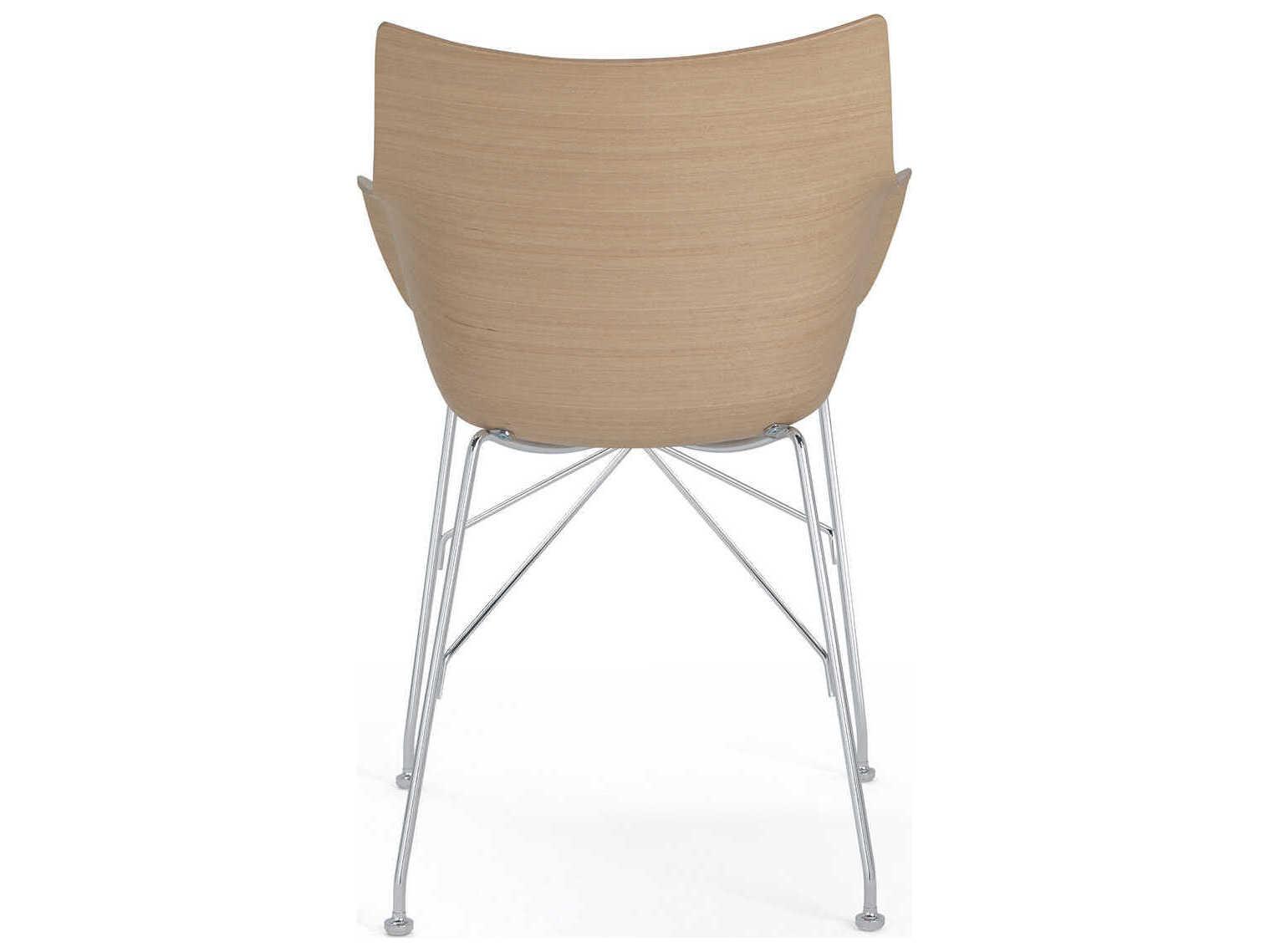 Kartell Q-wood Brown Wood Computer Office Chair