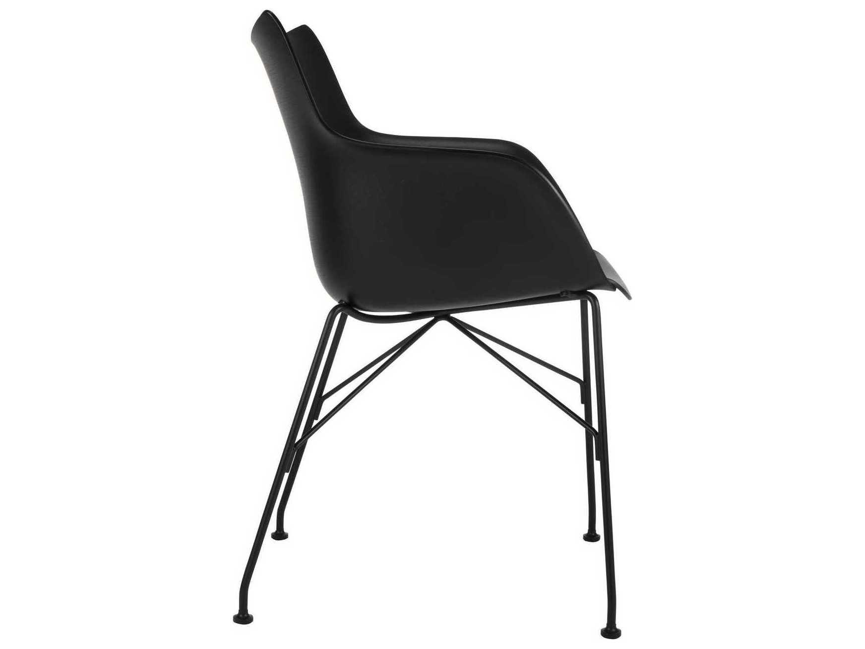 Kartell Q-wood Black Computer Office Chair