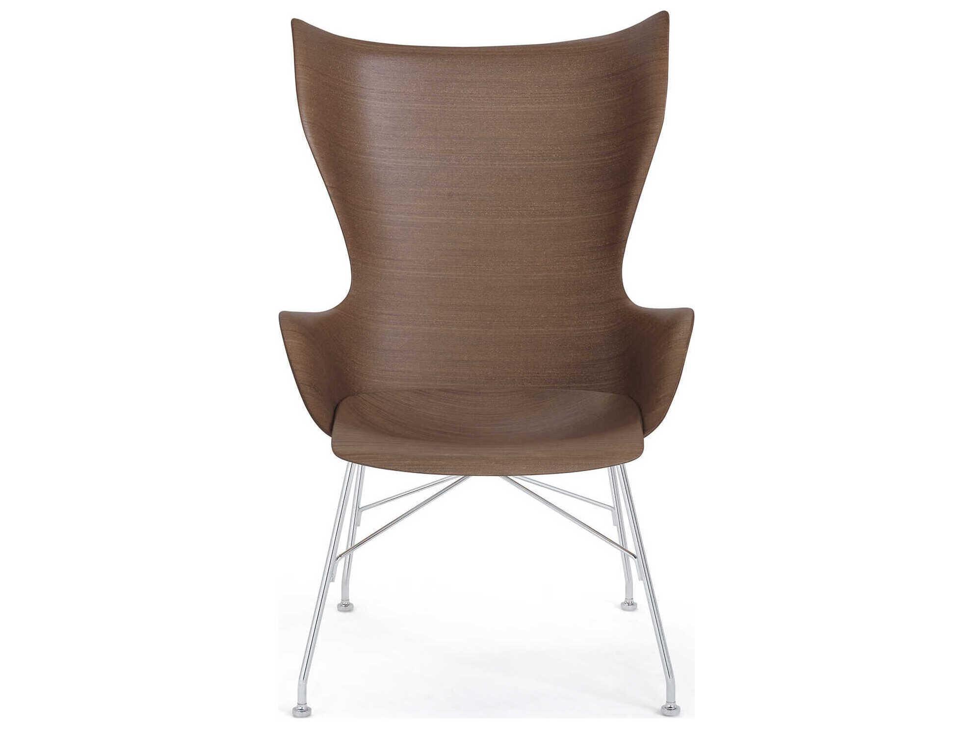 Kartell K-wood Brown Accent Chair