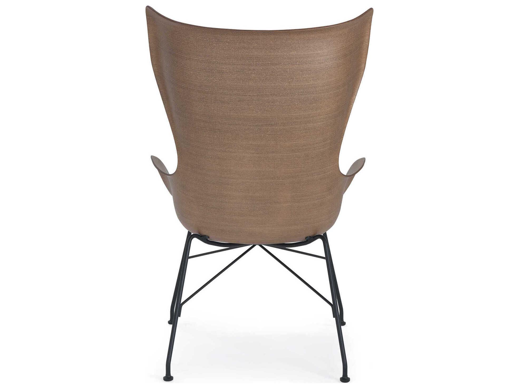 Kartell K-wood Black Accent Chair