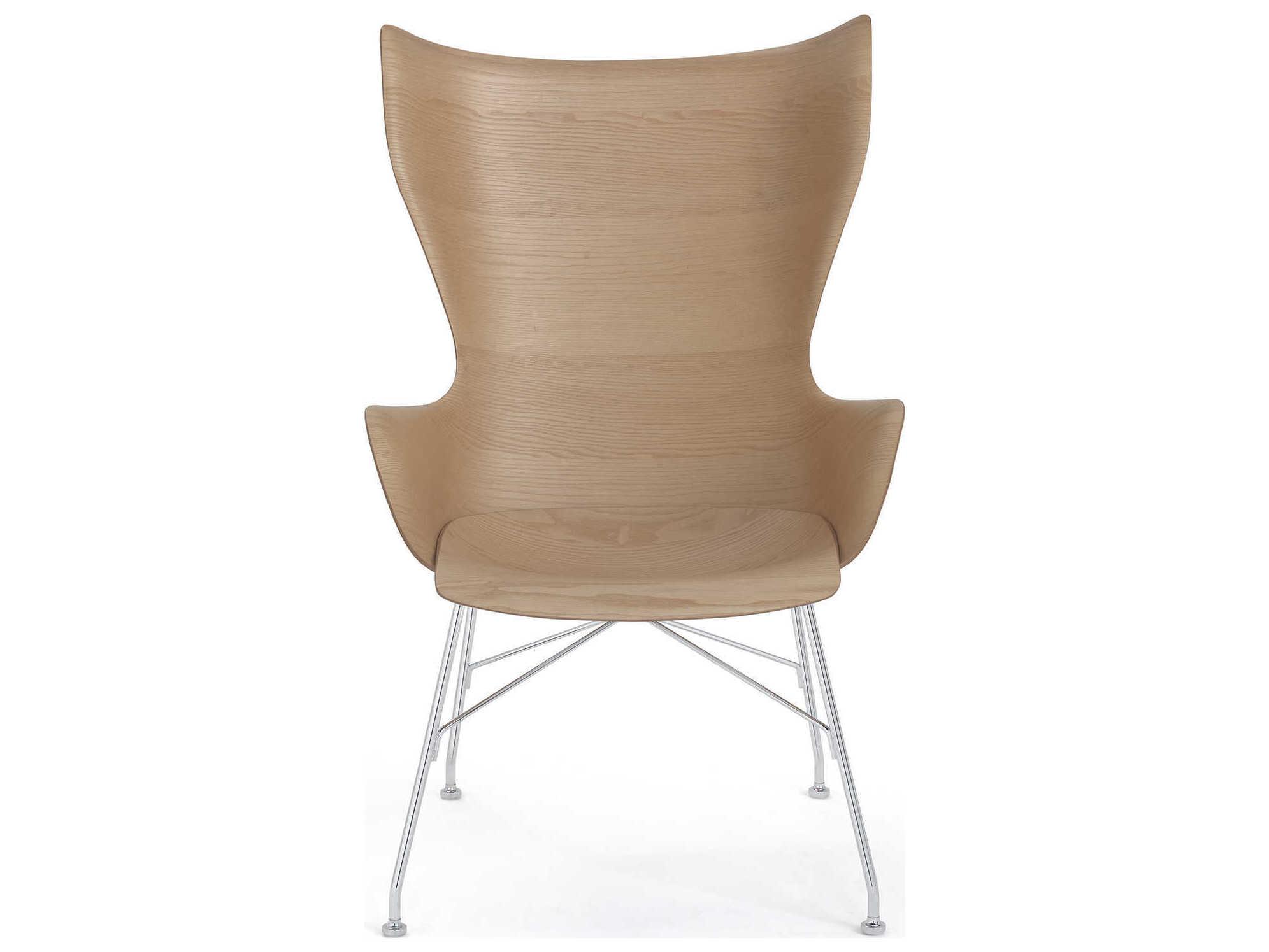Kartell K-wood Brown Accent Chair