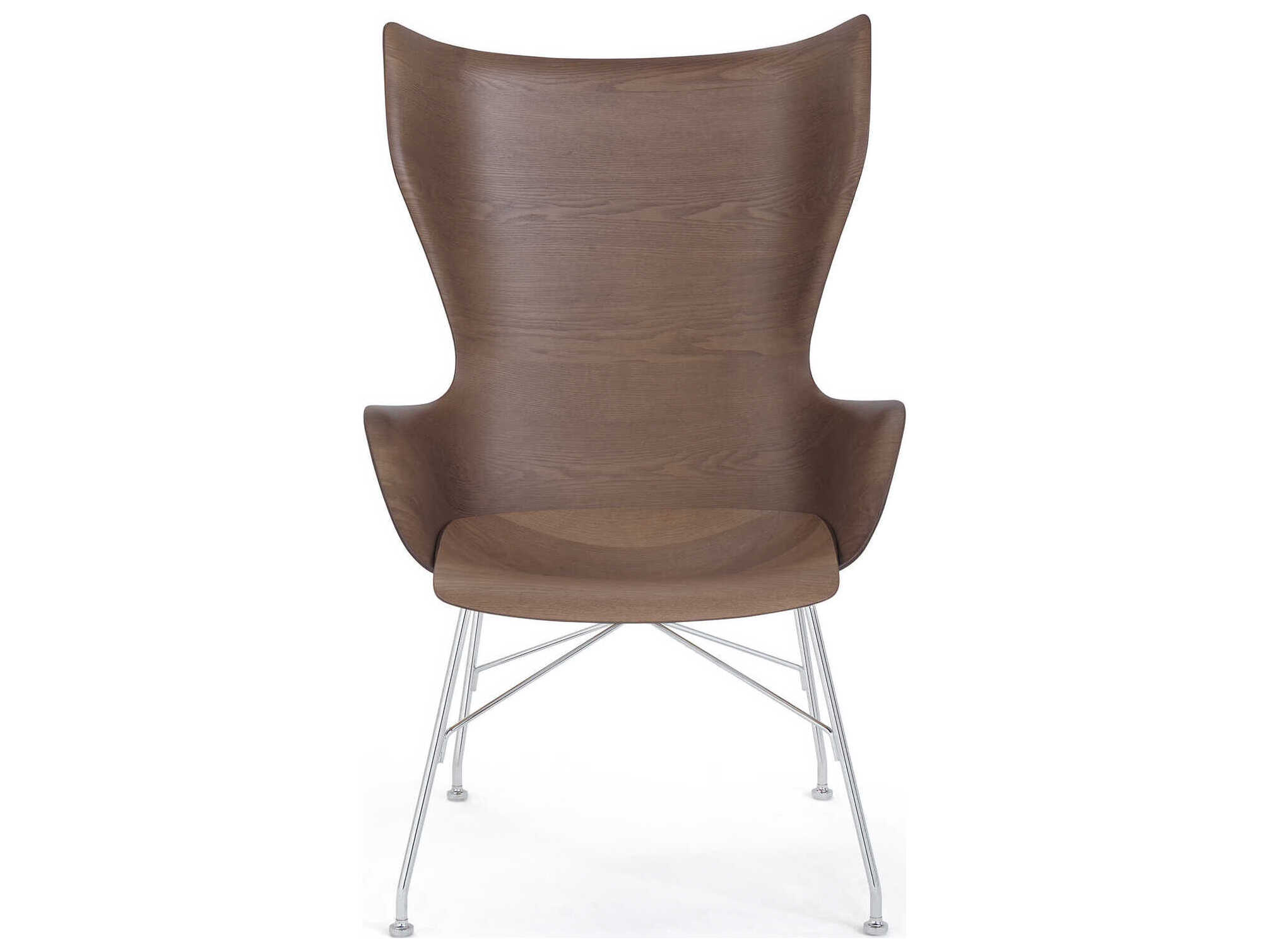 Kartell K-wood Brown Accent Chair