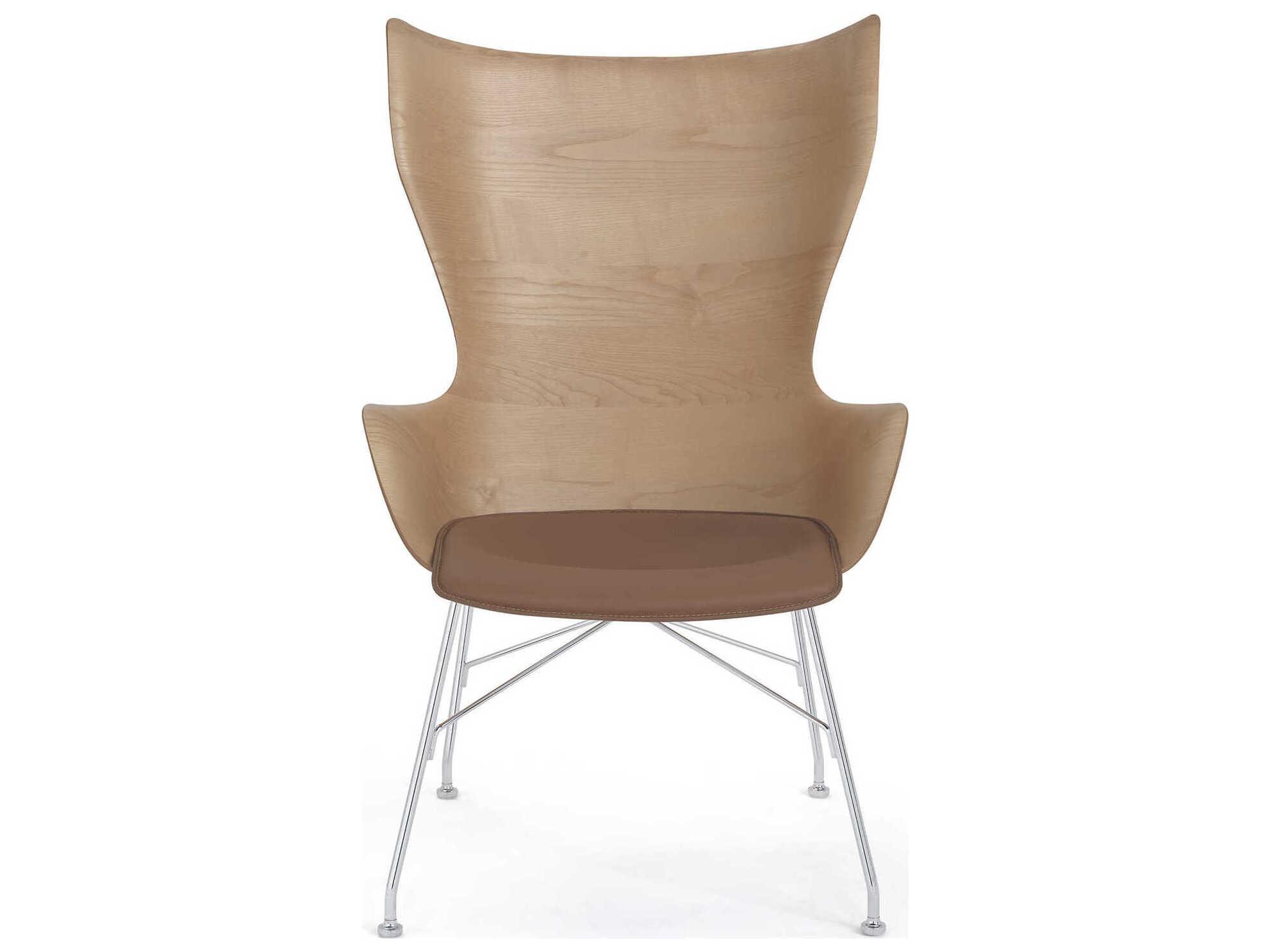 Kartell K-wood Brown Accent Chair