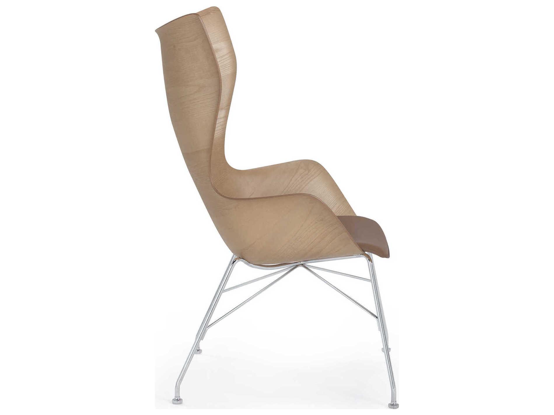 Kartell K-wood Brown Accent Chair