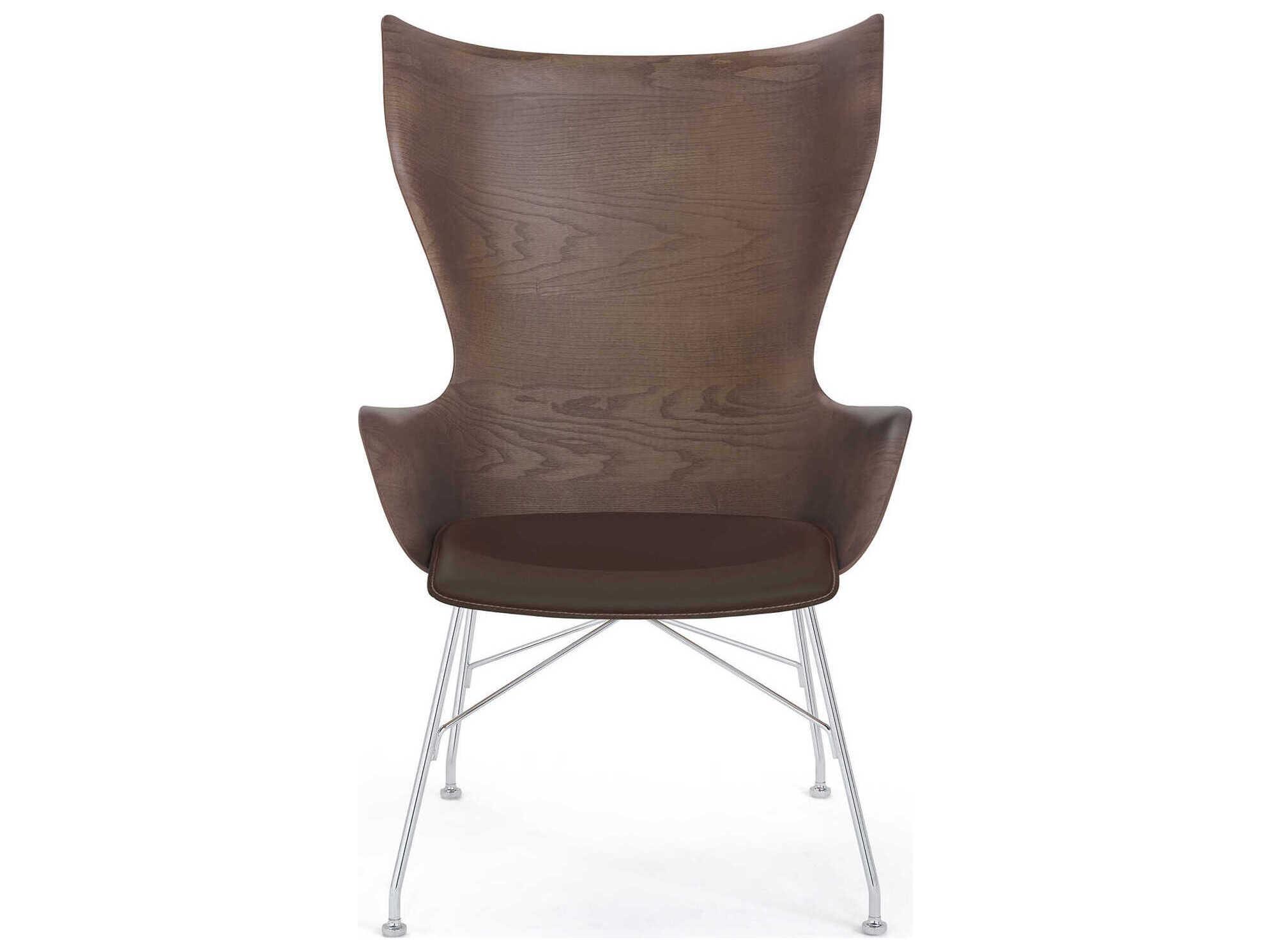 Kartell K-wood Brown Accent Chair