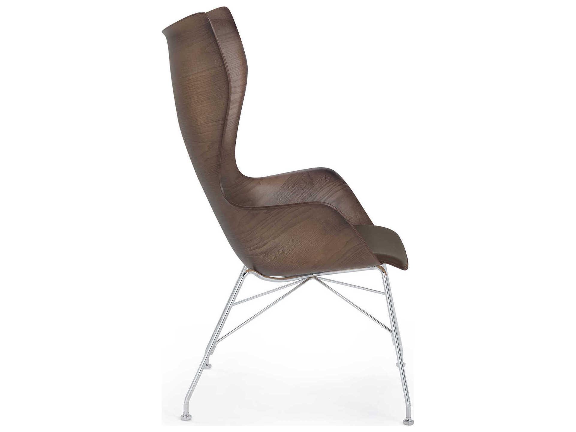 Kartell K-wood Brown Accent Chair
