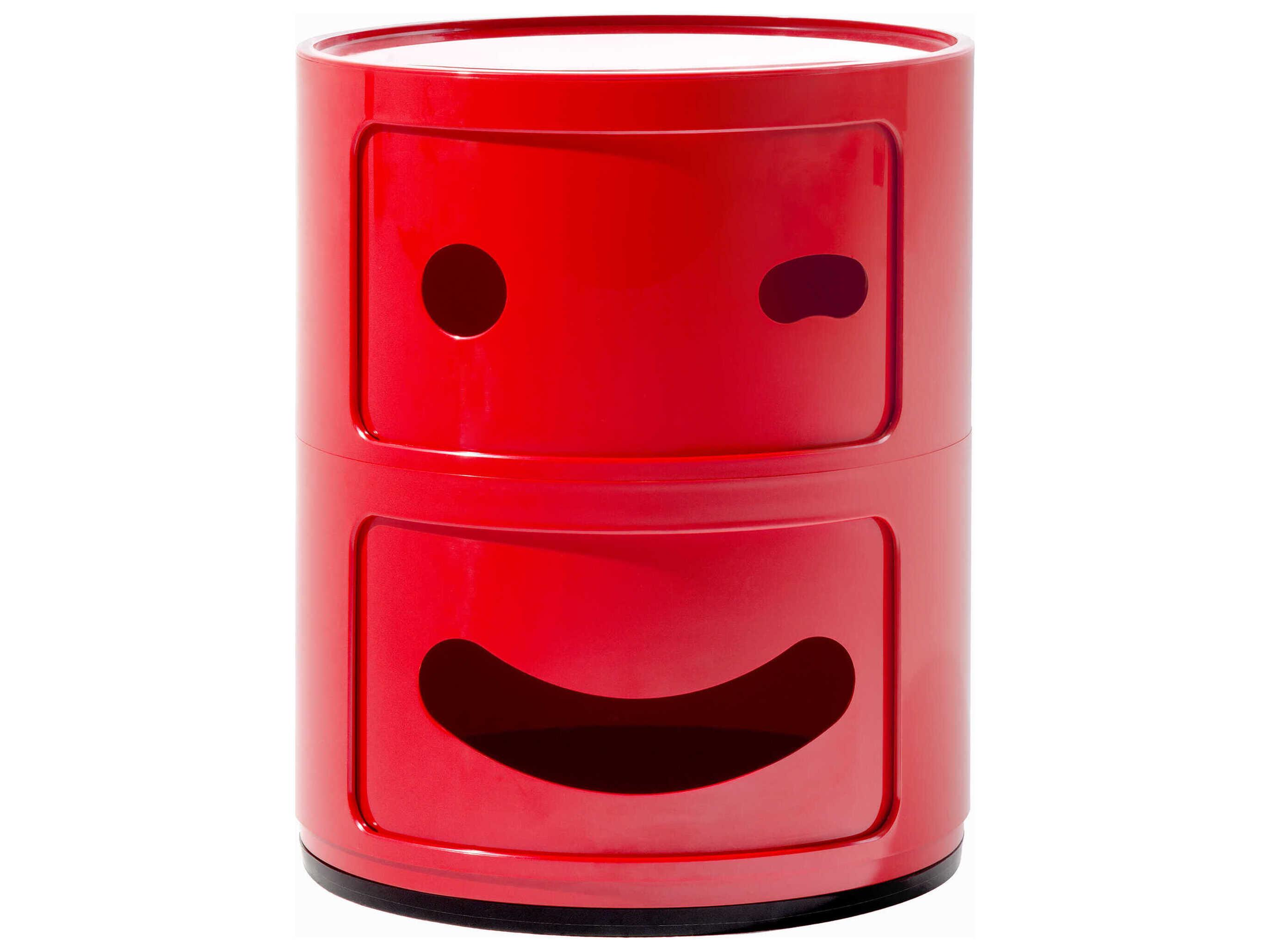 Kartell Componibili Smile Red "ink" File Cabinet