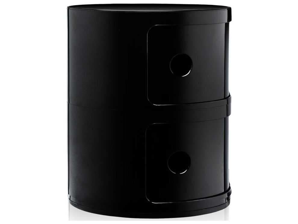 Kartell Componibili Black File Cabinet