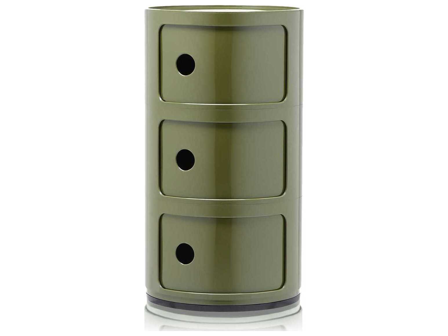 Kartell Componibili Green File Cabinet