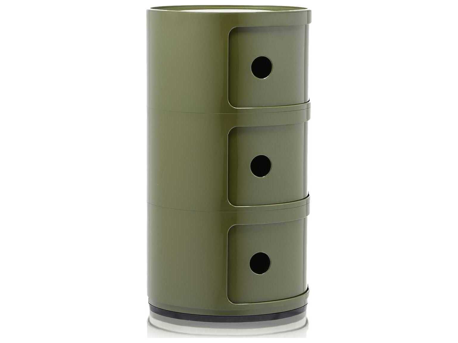 Kartell Componibili Green File Cabinet