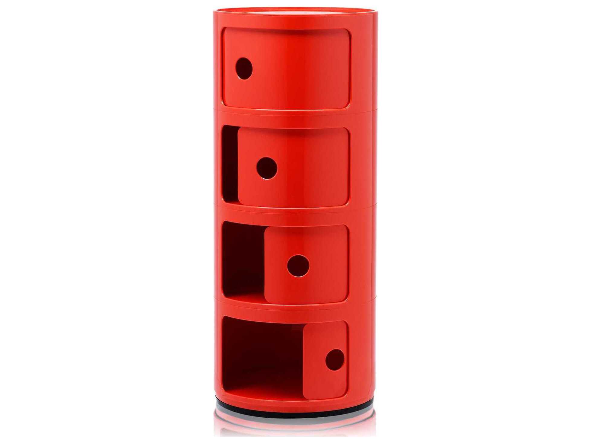 Kartell Componibili Red File Cabinet