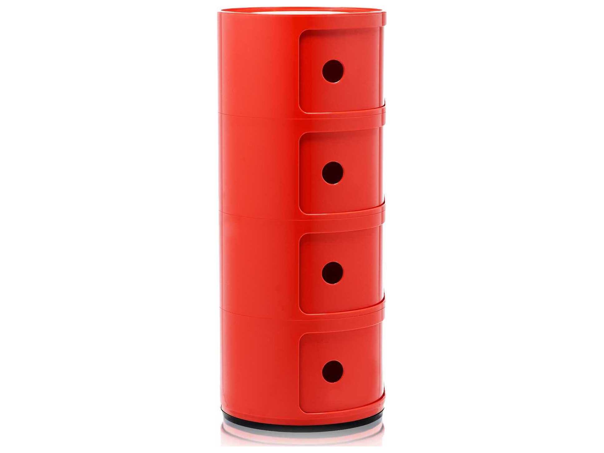 Kartell Componibili Red File Cabinet