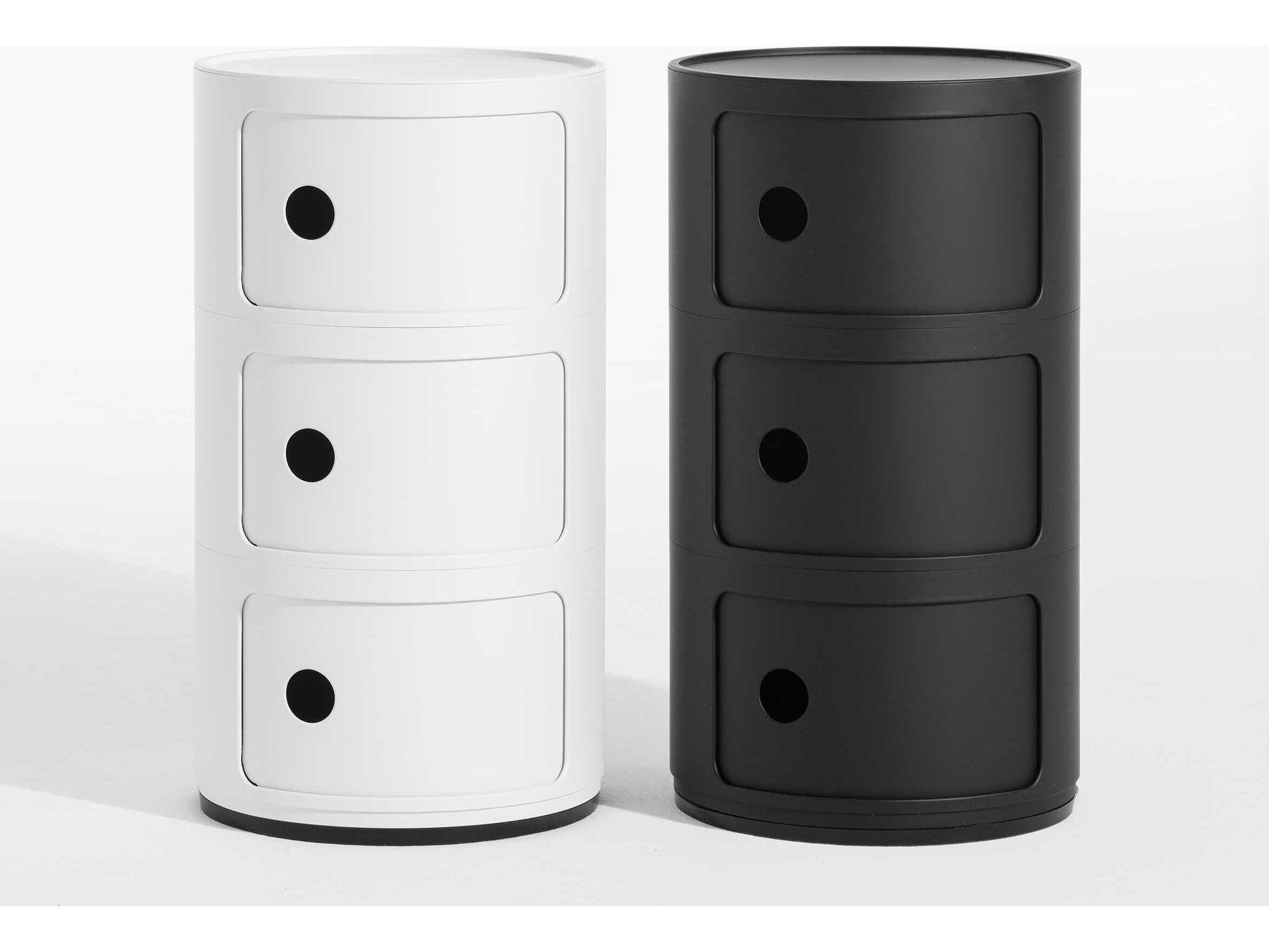 Kartell Componibili Recycled Matte White File Cabinet