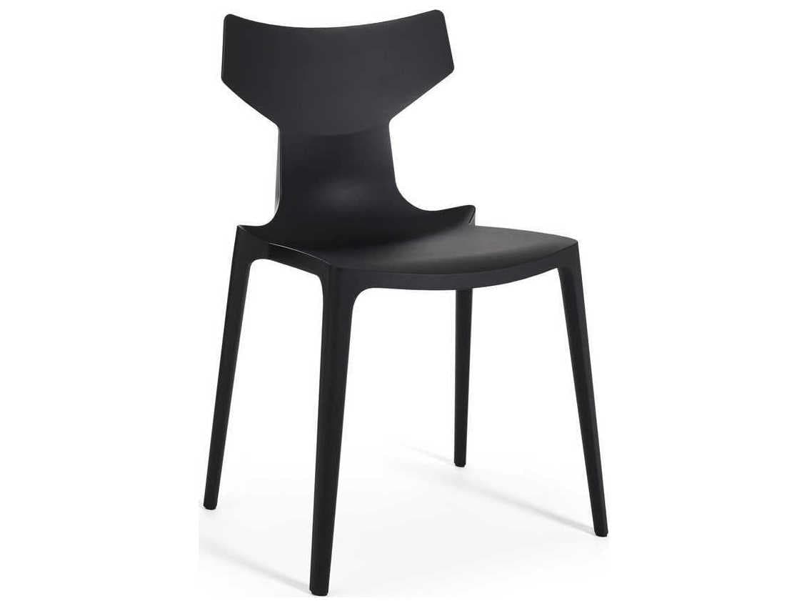 Kartell Re-chair Black Side Dining Chair  (Sold in 2)