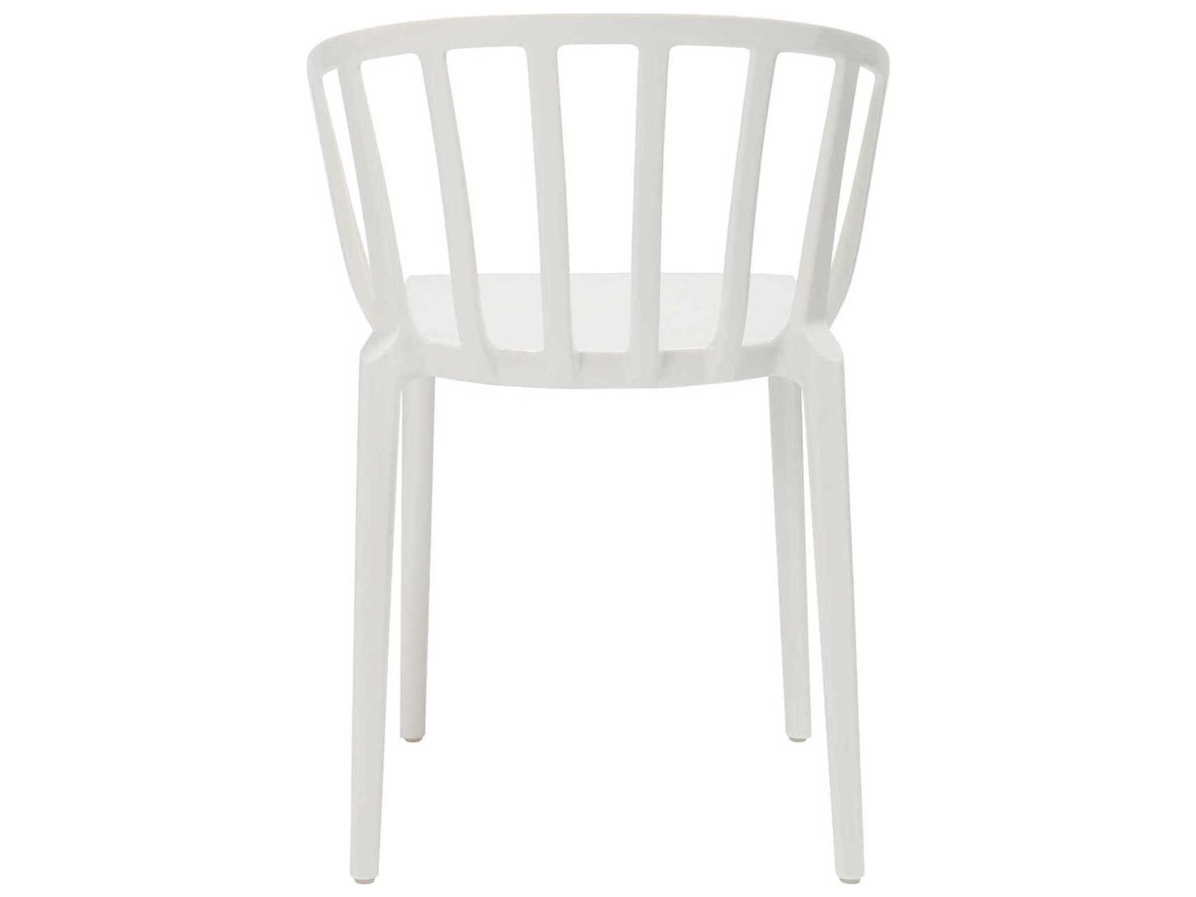 Kartell Venice White Arm Dining Chair  (Sold in 2)