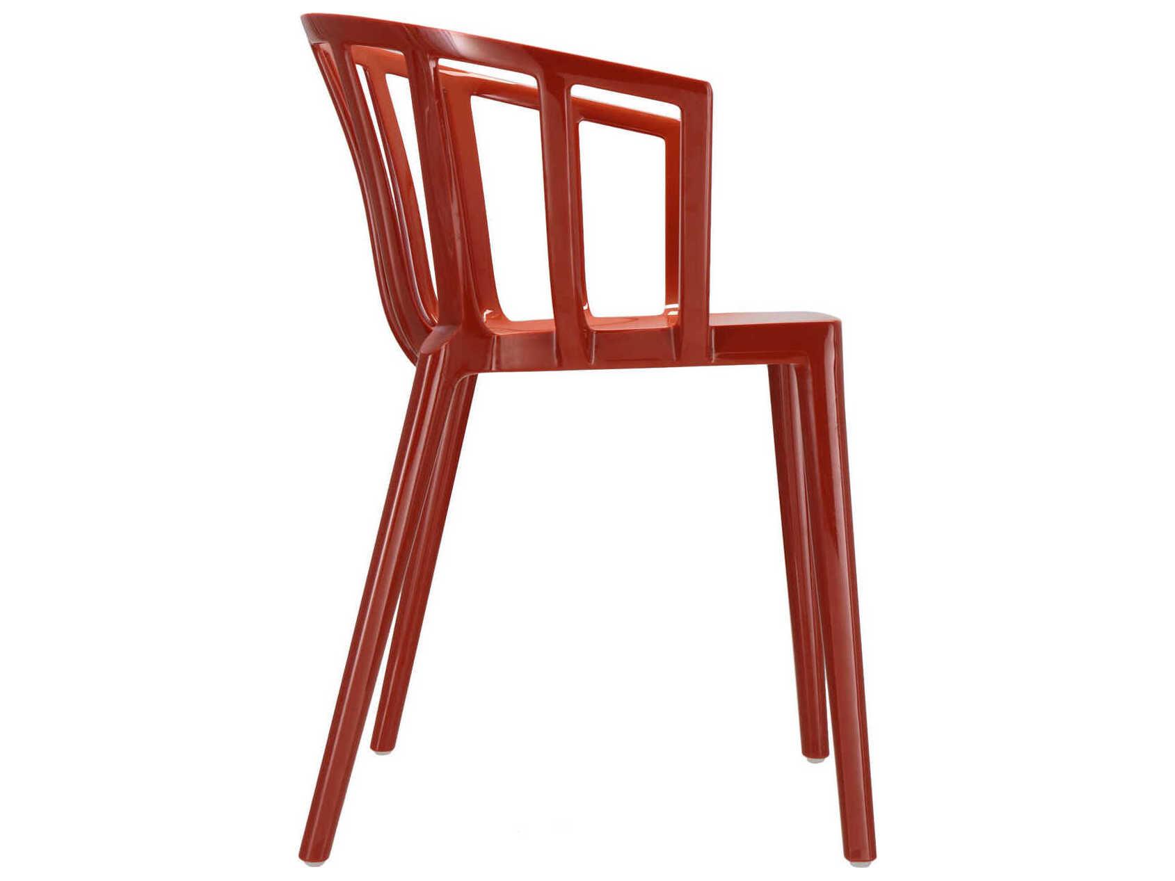 Kartell Venice Orange Arm Dining Chair  (Sold in 2)