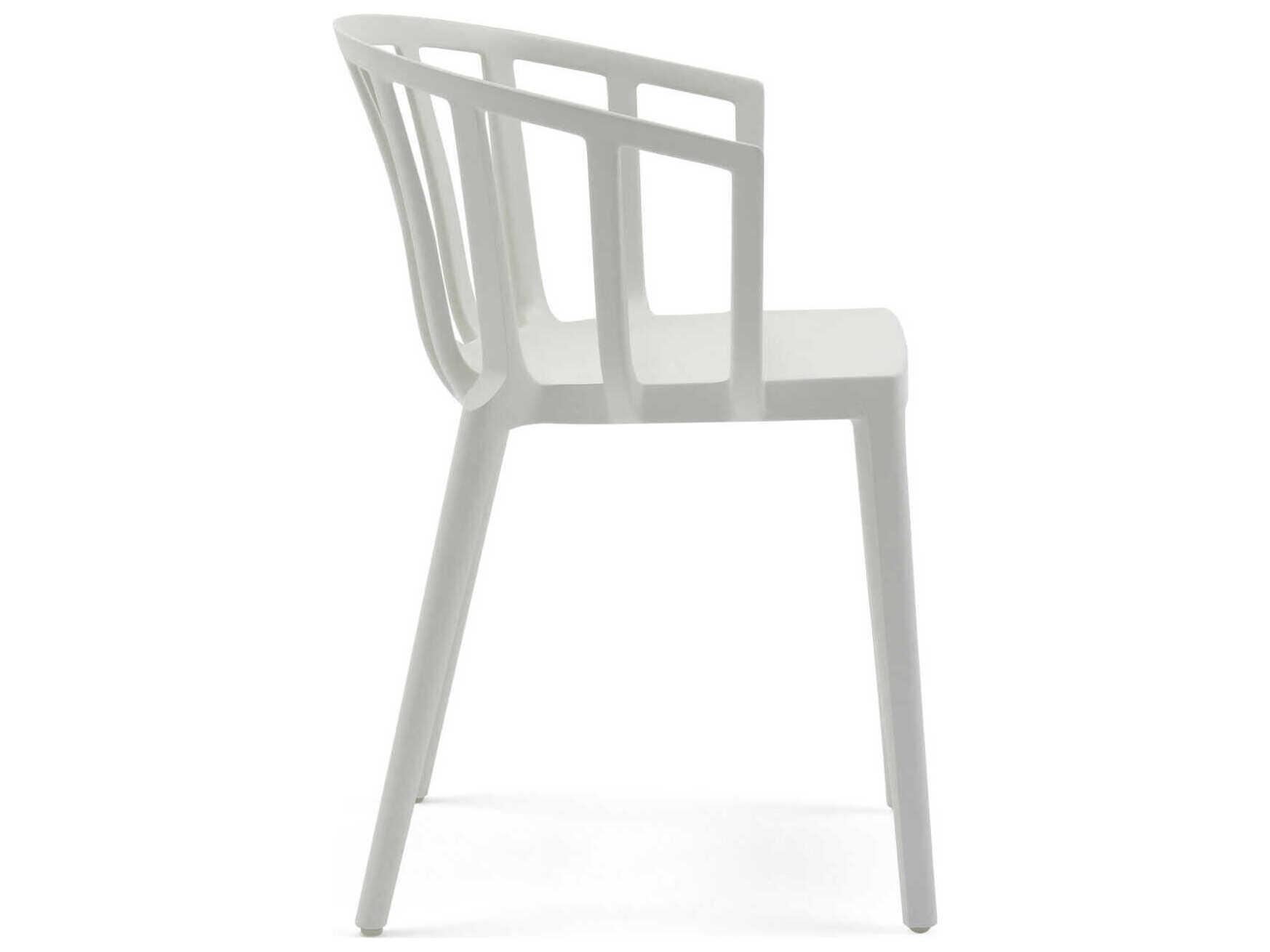 Kartell Venice White Arm Dining Chair  (Sold in 2)
