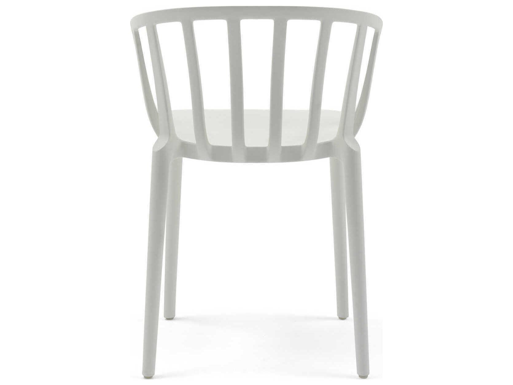 Kartell Venice White Arm Dining Chair  (Sold in 2)