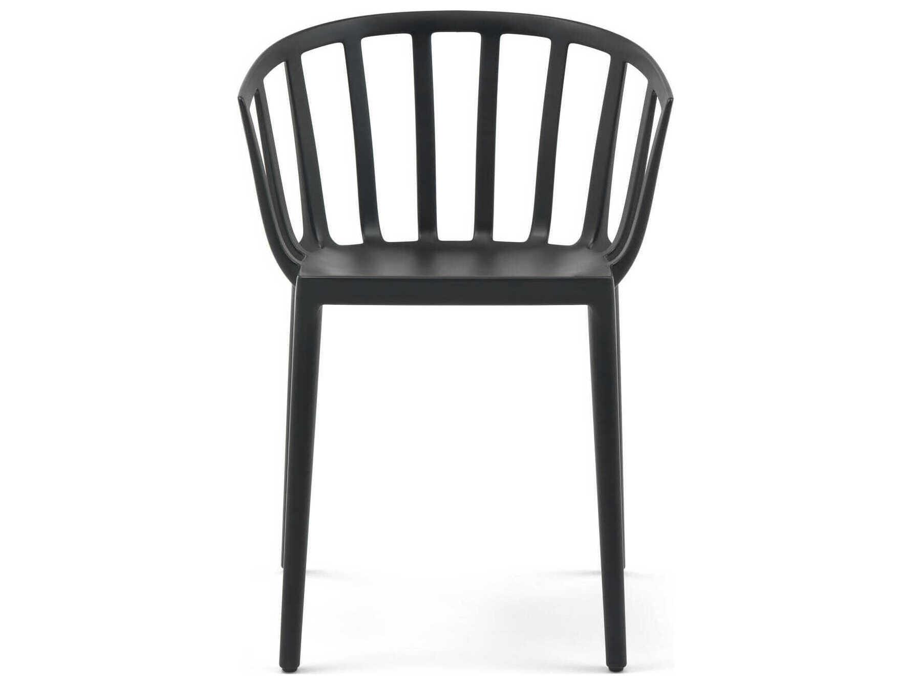 Kartell Venice Black Arm Dining Chair  (Sold in 2)