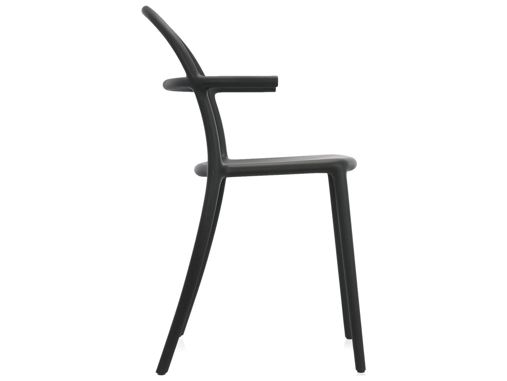 Kartell Generic Black Arm Dining Chair  (Sold in 2)