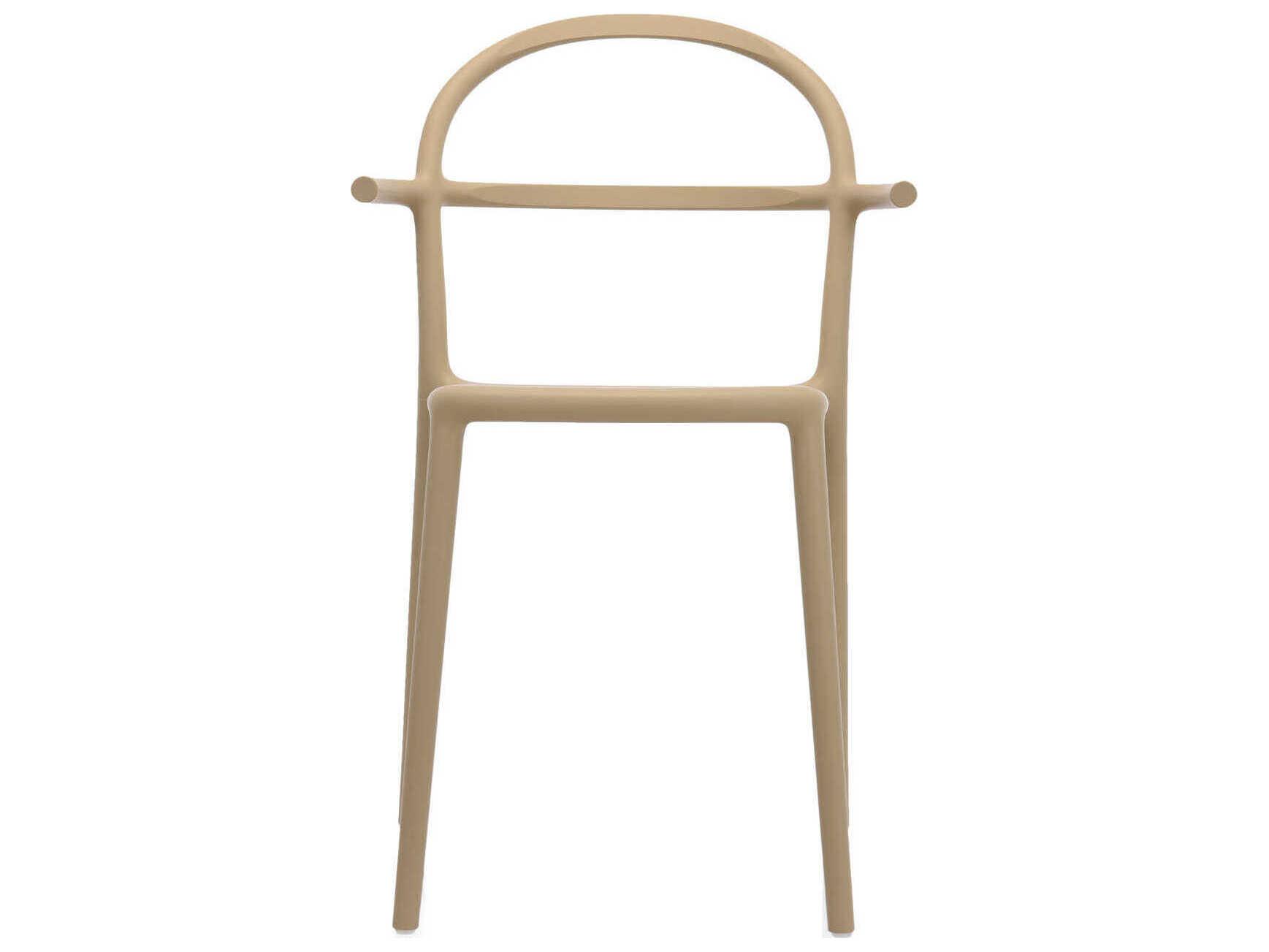 Kartell Generic C Gray Arm Dining Chair  (Sold in 2)