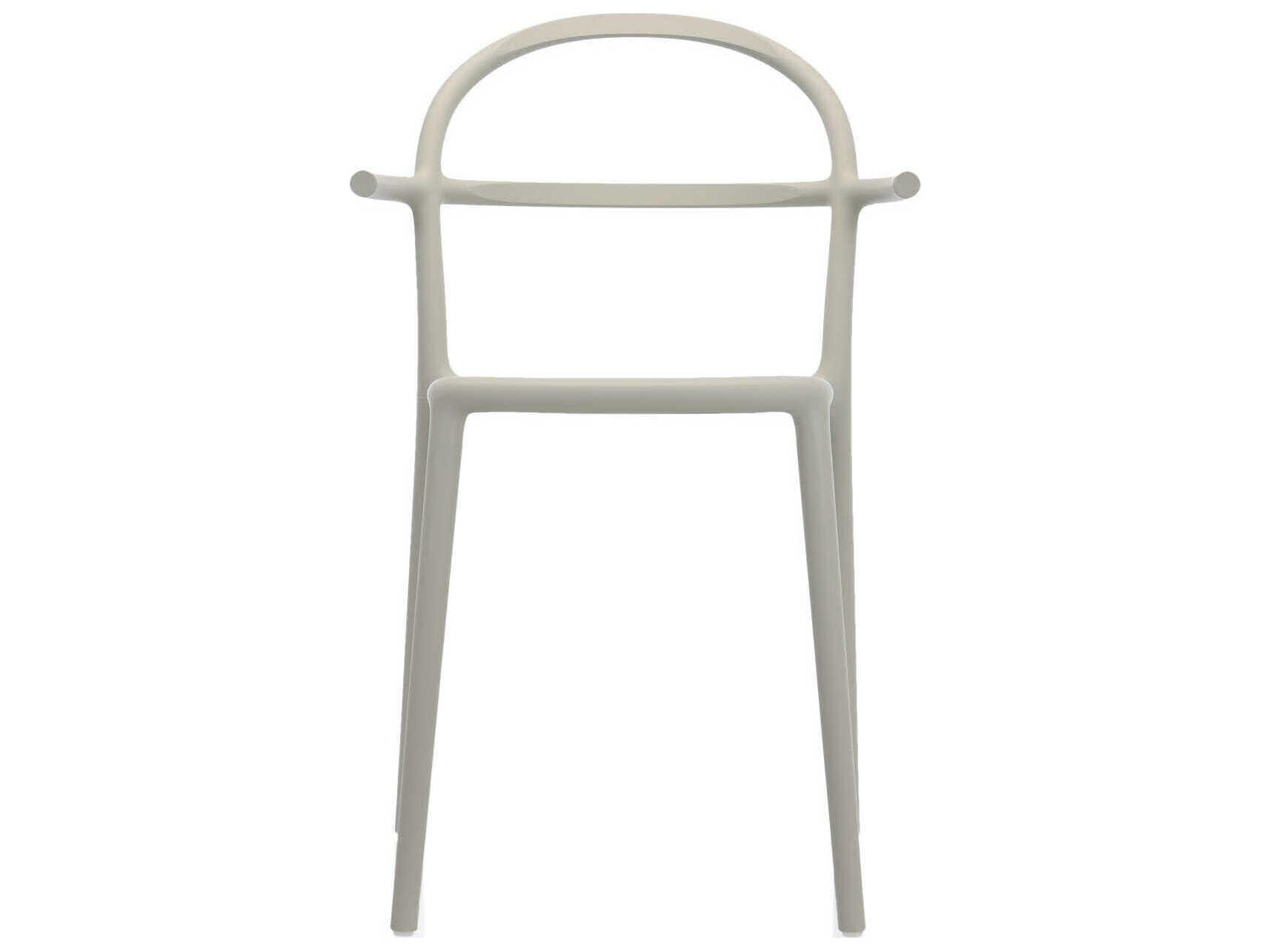 Kartell Generic C Gray Arm Dining Chair  (Sold in 2)
