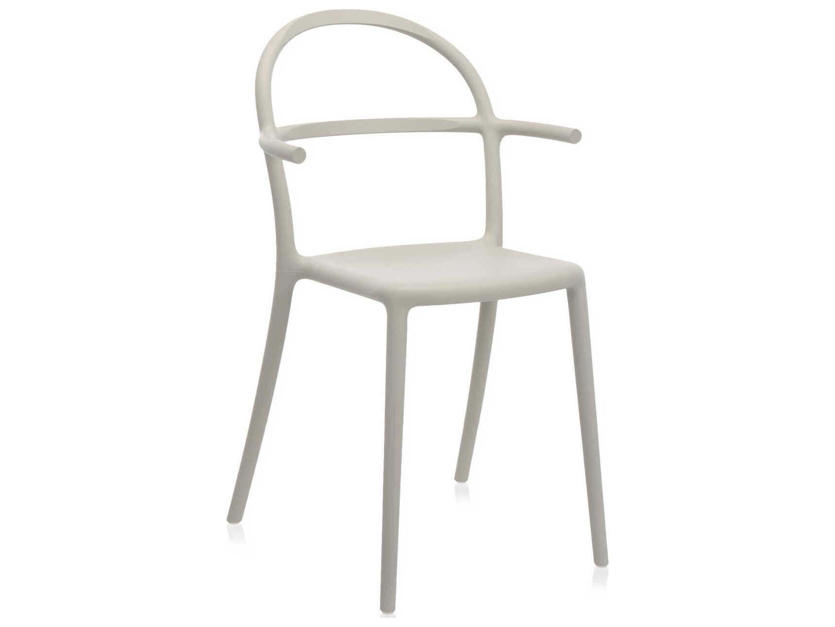 Kartell Generic C Gray Arm Dining Chair  (Sold in 2)