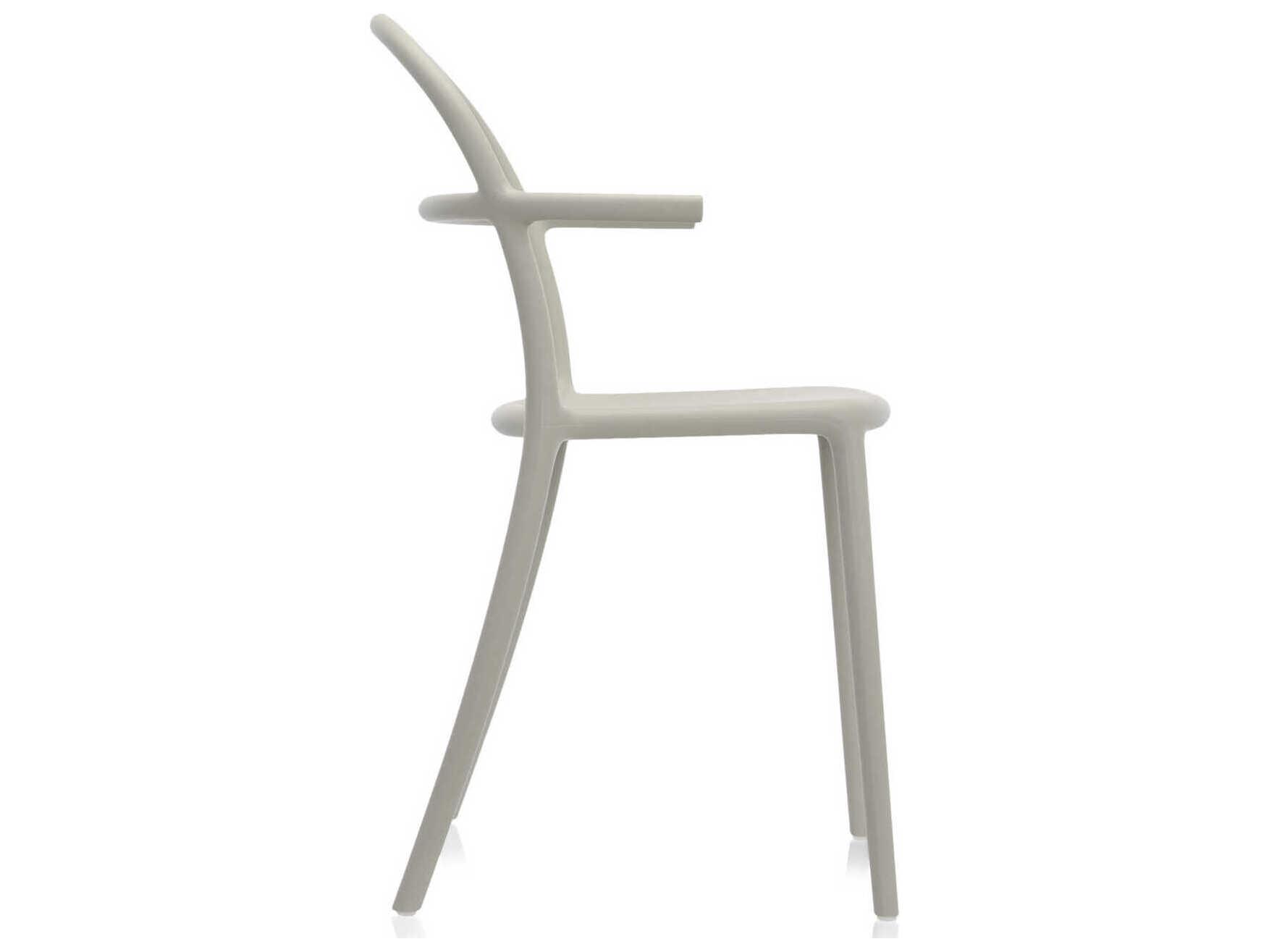 Kartell Generic C Gray Arm Dining Chair  (Sold in 2)