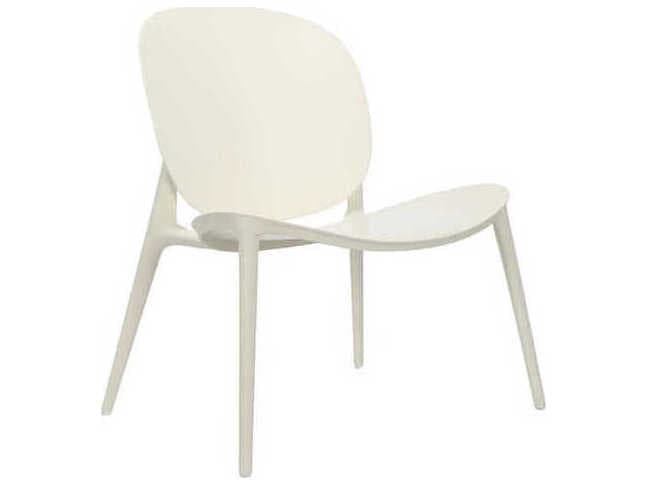 Kartell Be Bop Bop Indoor-Outdoor Low Accent Chair in White