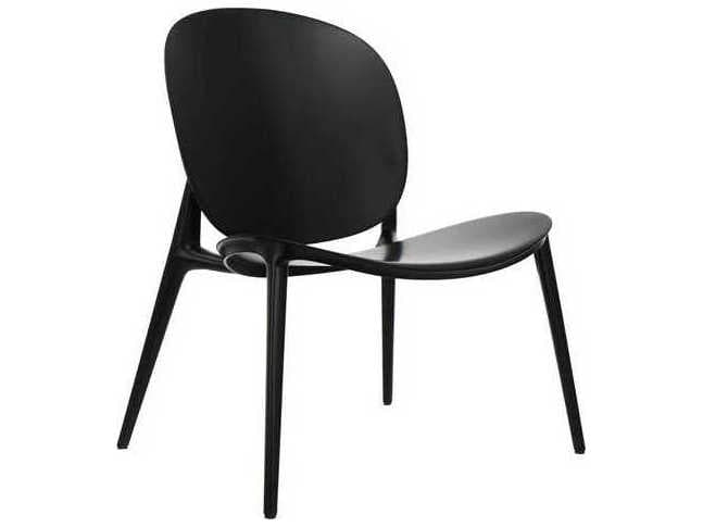 Kartell Be Bop Bop Indoor-Outdoor Low Accent Chair in Black
