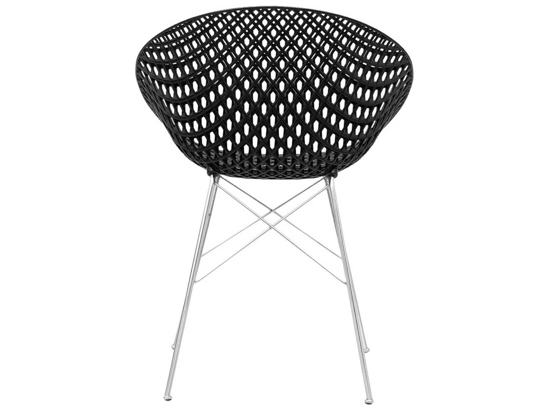 Kartell Smatrik Black Arm Dining Chair  (Sold in 2)
