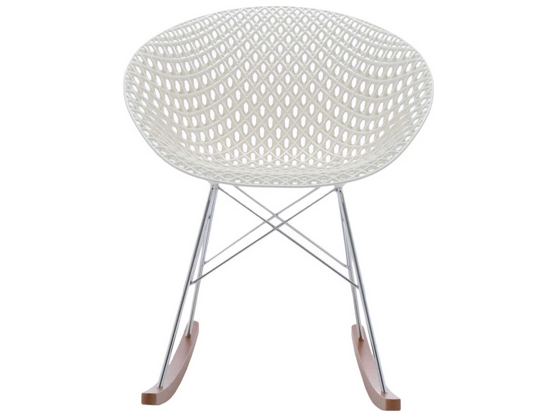 Kartell Smatrik Oak Wood Brown Arm Dining Chair  (Sold in 2)