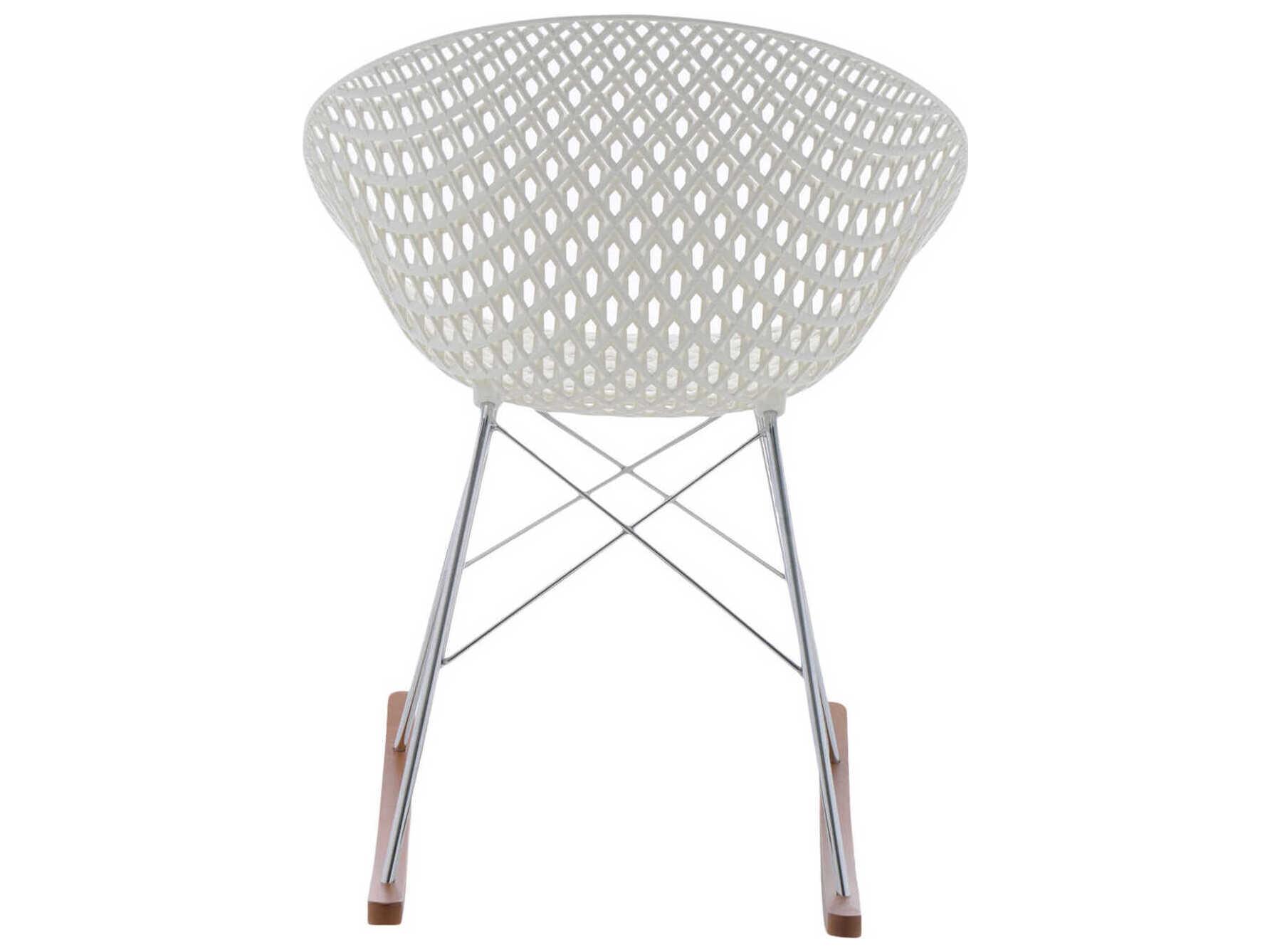 Kartell Smatrik Oak Wood Brown Arm Dining Chair  (Sold in 2)