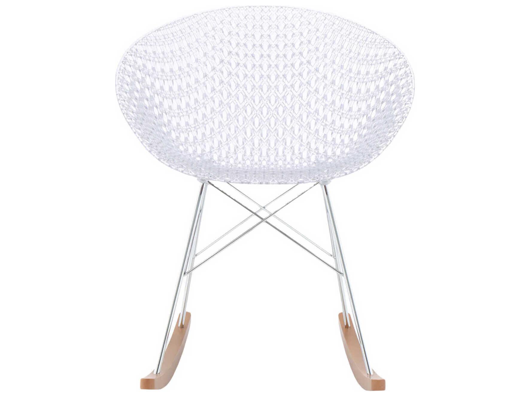 Kartell Smatrik Oak Wood Brown Arm Dining Chair  (Sold in 2)