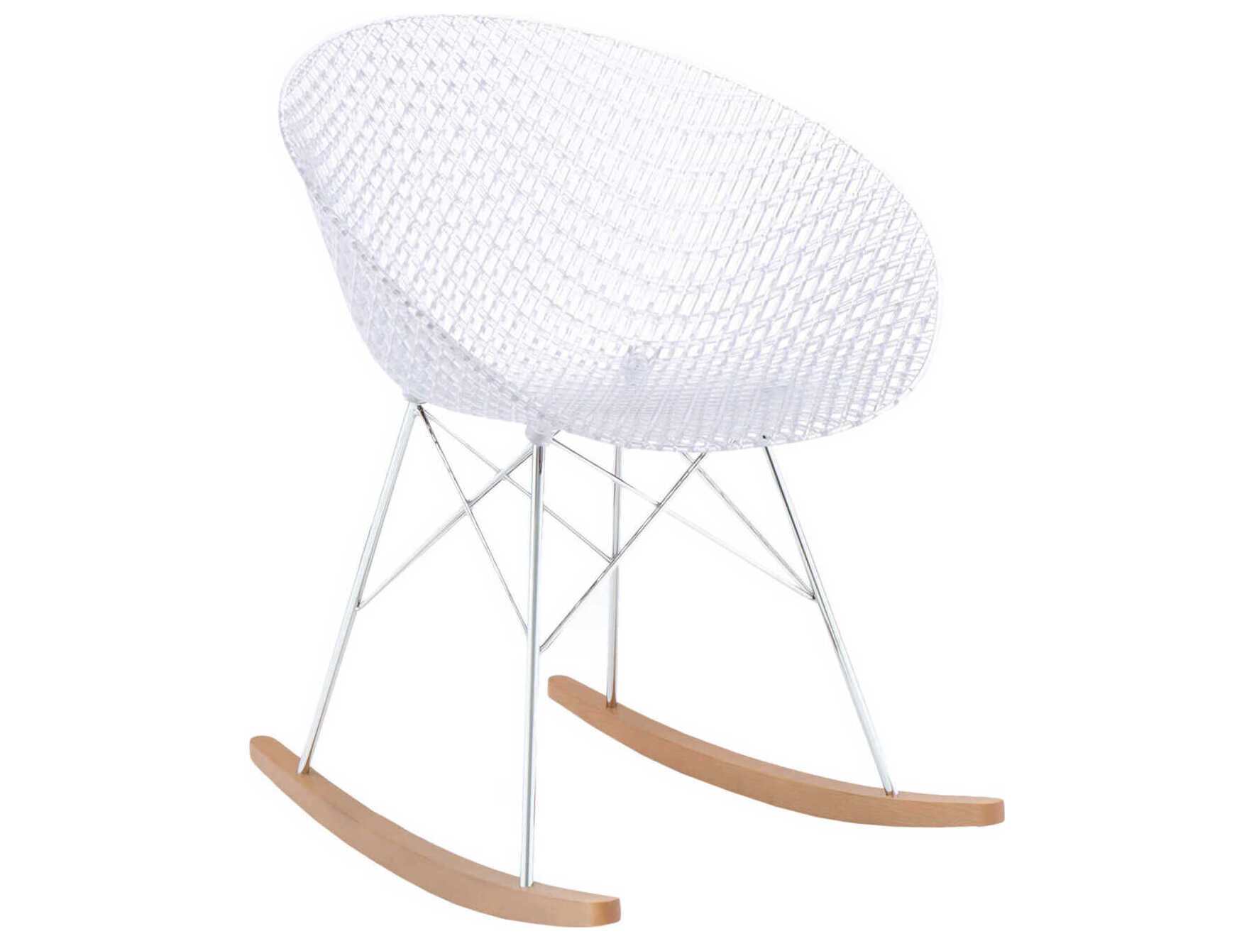 Kartell Smatrik Oak Wood Brown Arm Dining Chair  (Sold in 2)