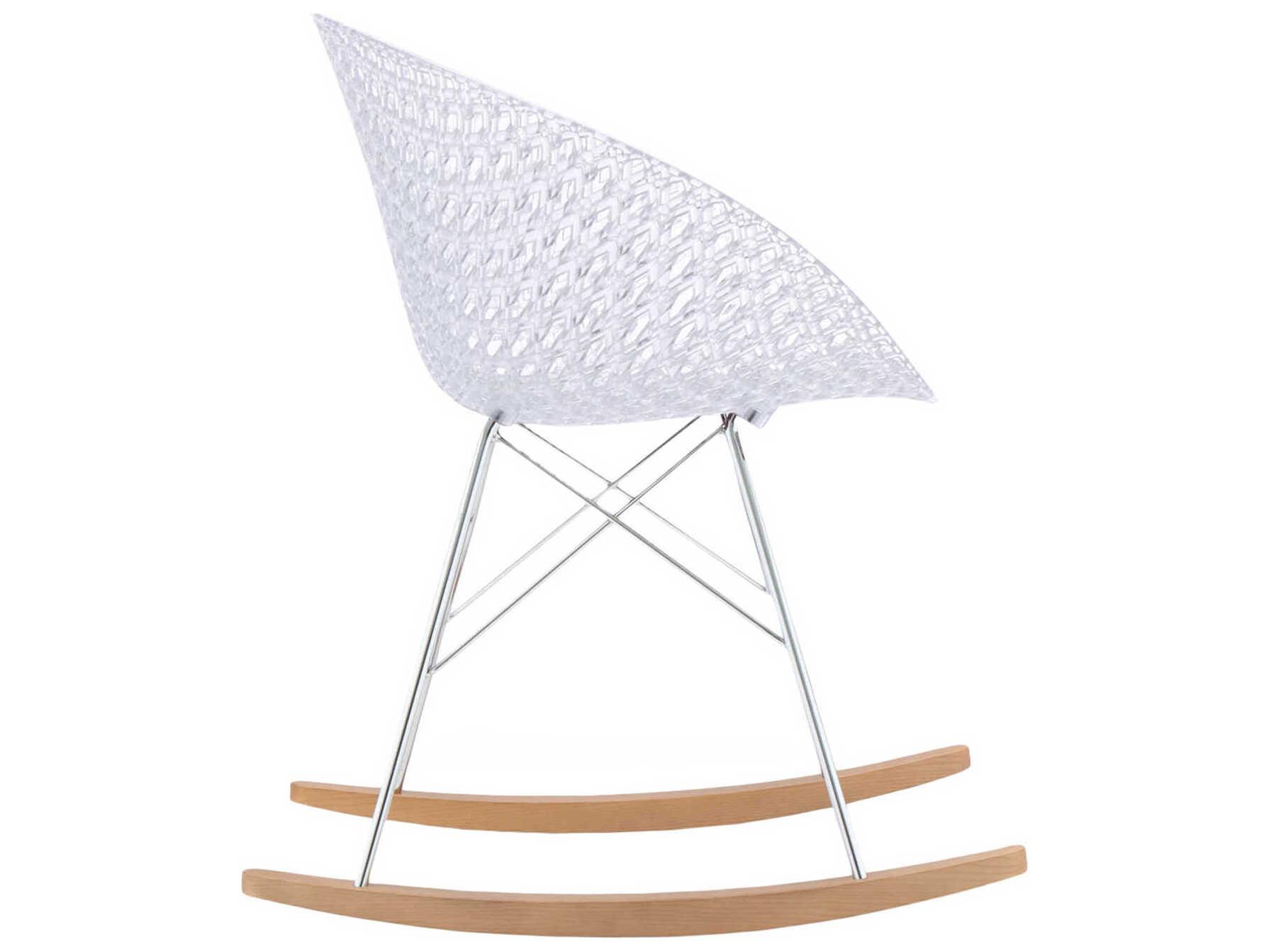 Kartell Smatrik Oak Wood Brown Arm Dining Chair  (Sold in 2)