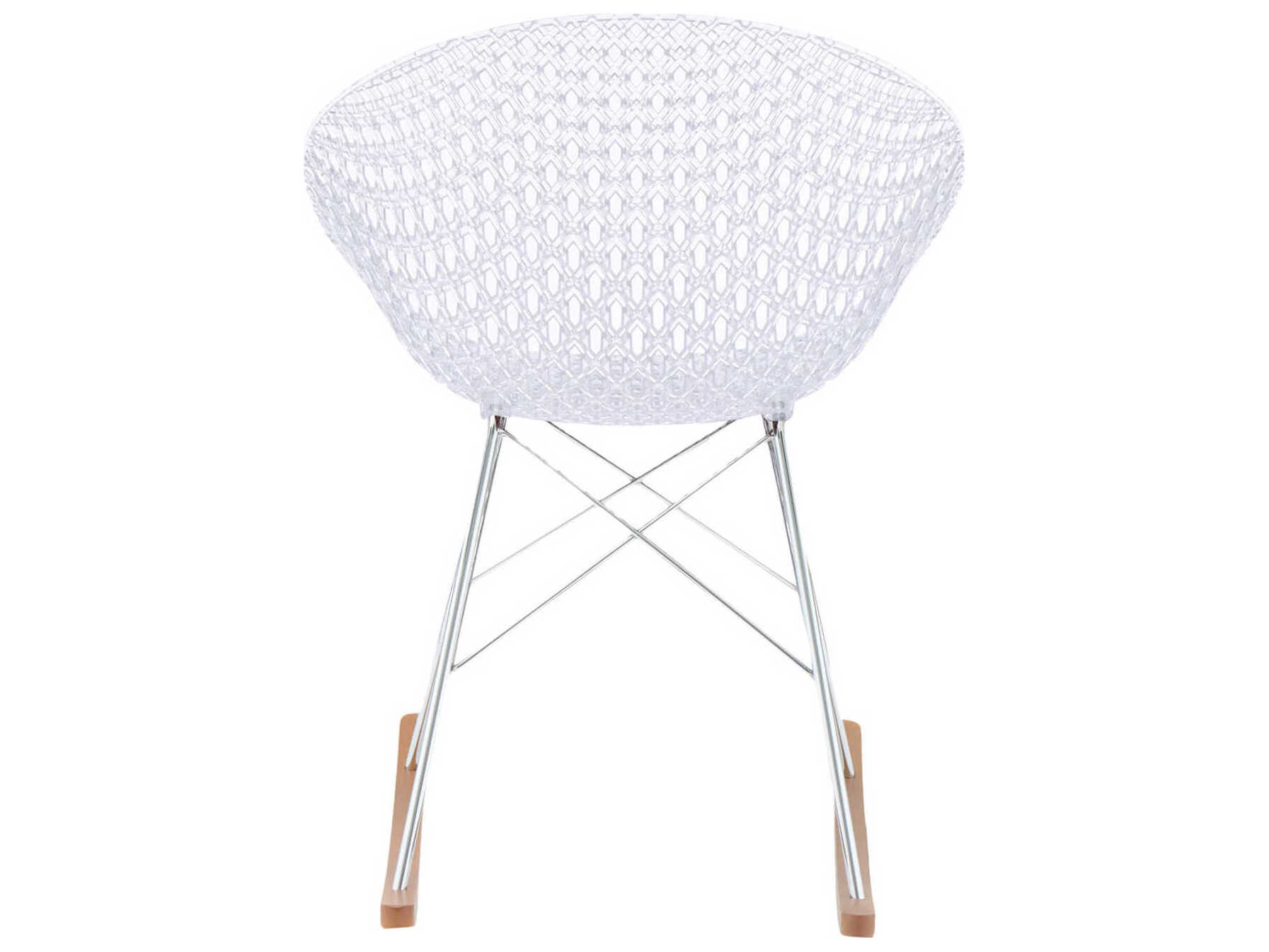 Kartell Smatrik Oak Wood Brown Arm Dining Chair  (Sold in 2)