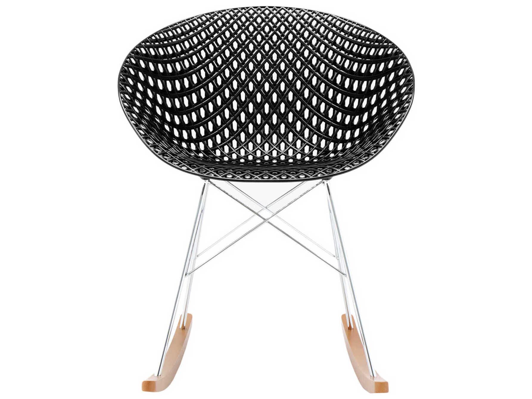 Kartell Smatrik Oak Wood Black Arm Dining Chair  (Sold in 2)