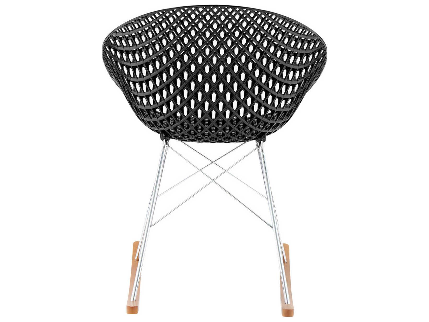 Kartell Smatrik Oak Wood Black Arm Dining Chair  (Sold in 2)