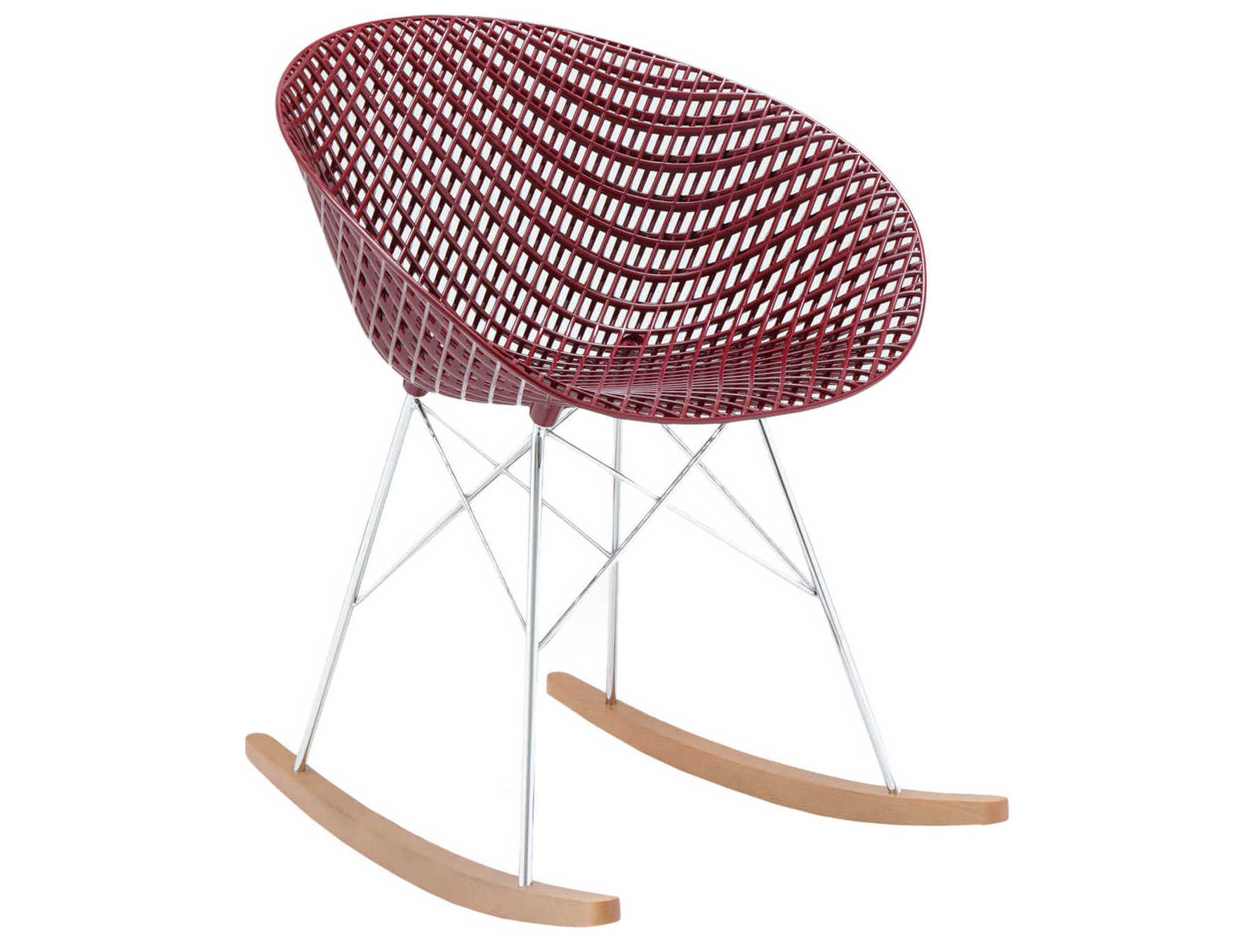 Kartell Smatrik Oak Wood Brown Arm Dining Chair  (Sold in 2)