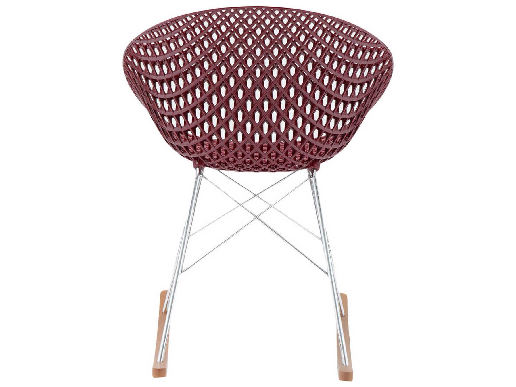 Kartell Smatrik Oak Wood Brown Arm Dining Chair  (Sold in 2)