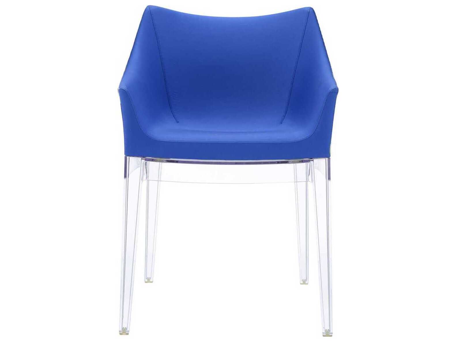 Kartell Madame Emilio Pucci Blue Upholstered Arm Dining Chair